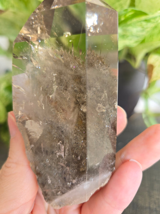 Smoky Garden Quartz With Mica Freeform