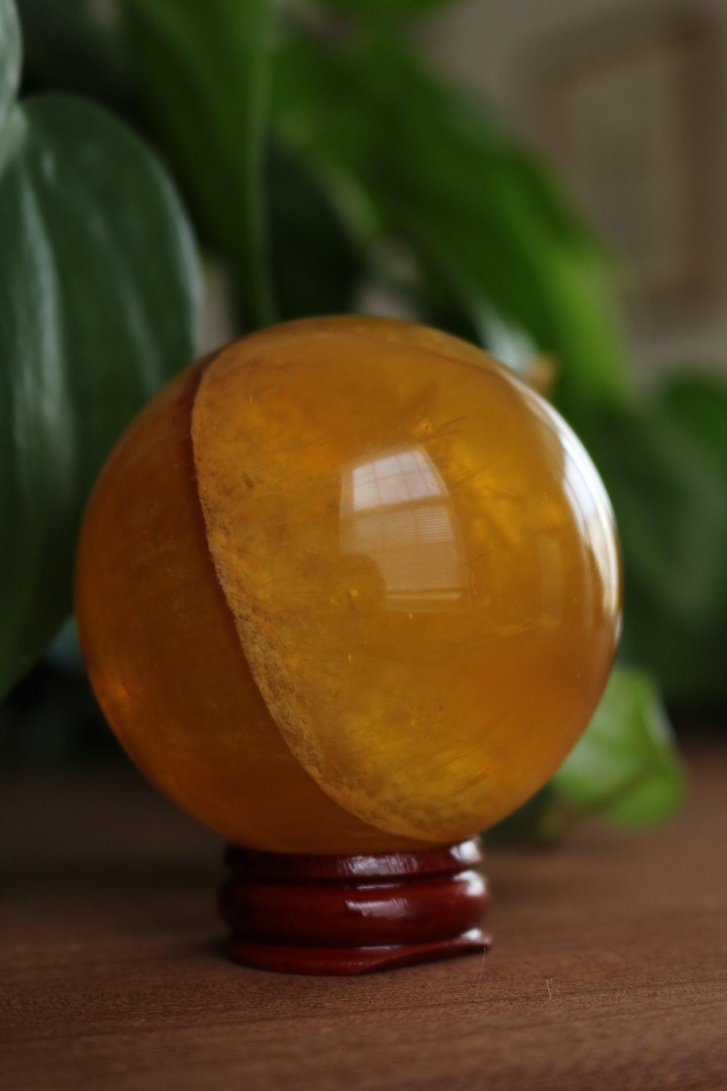 Yellow Fluorite Sphere