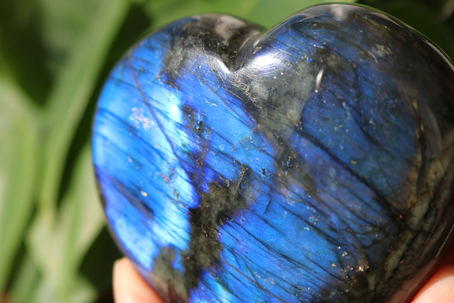 Labradorite Heart