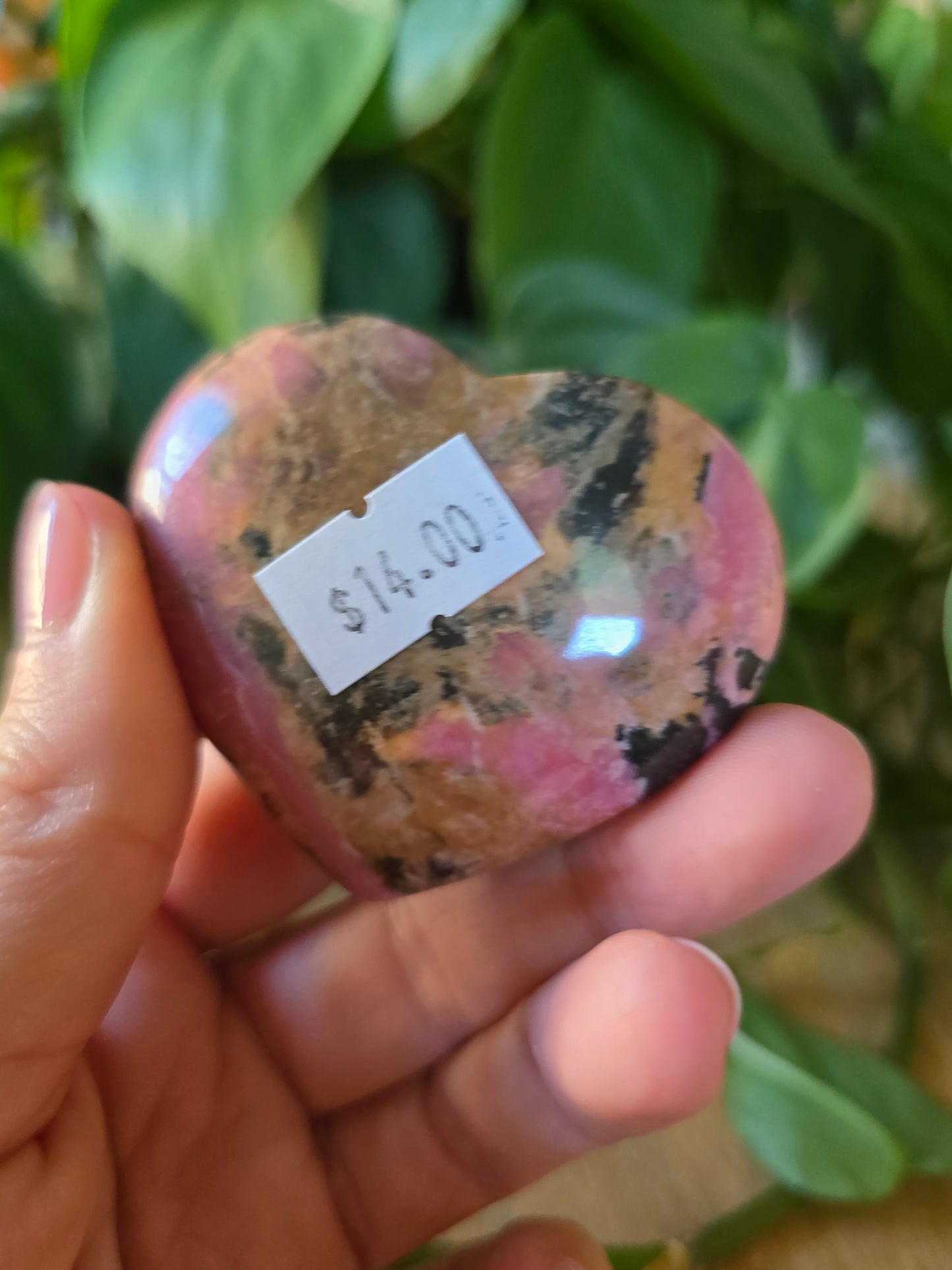 Rhodonite Heart