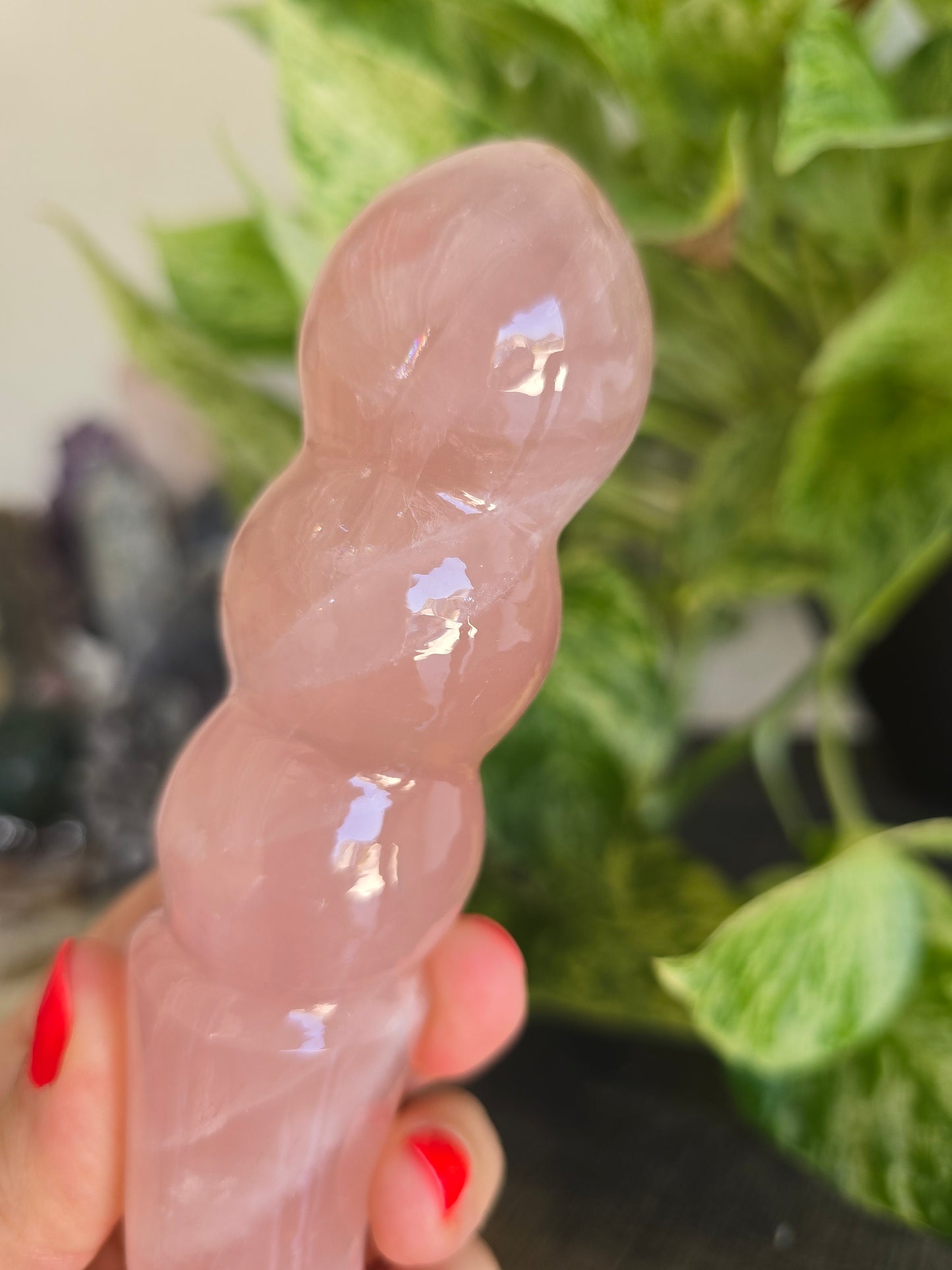 High Quality Rose Quartz Massage Wand