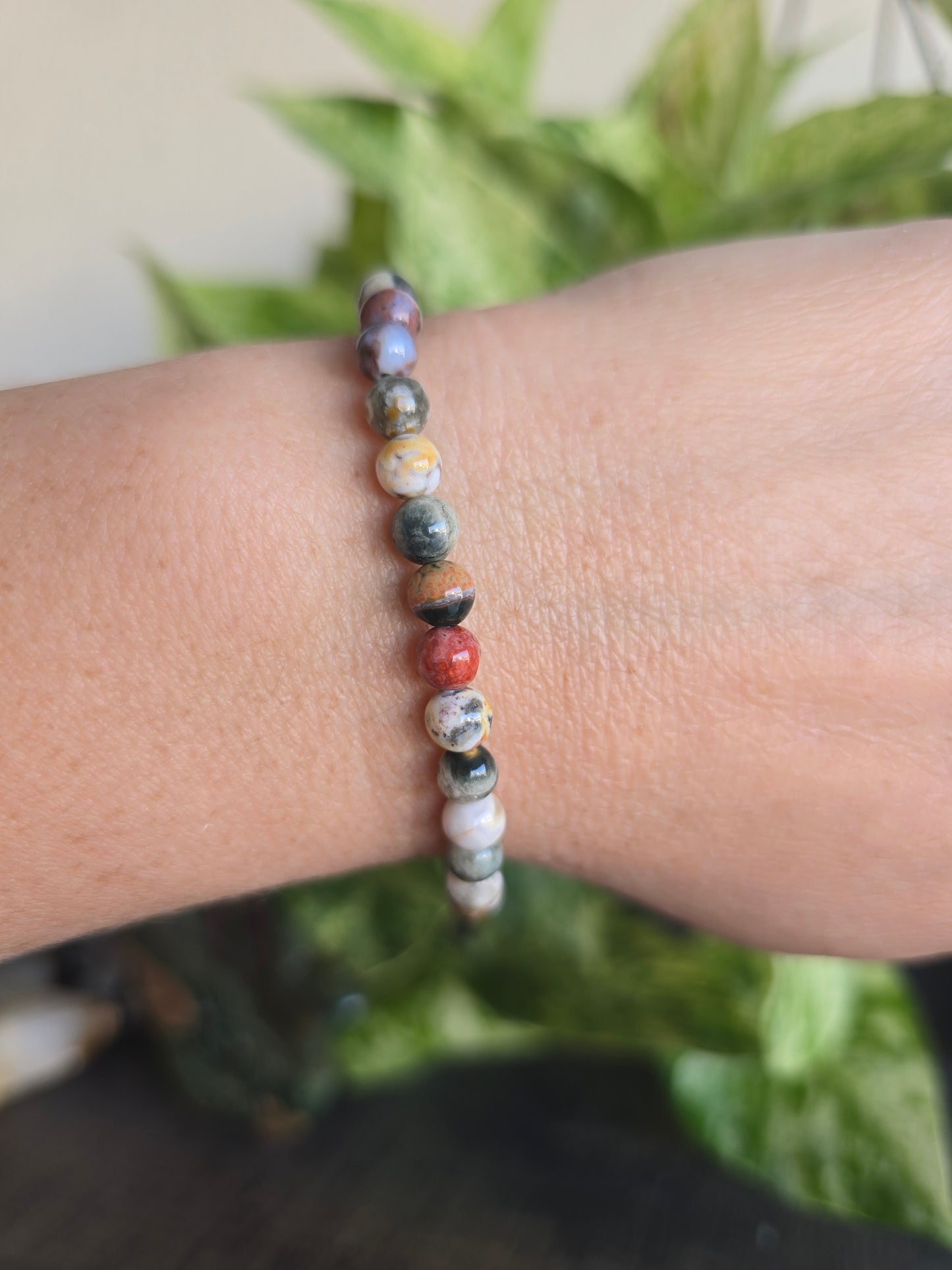 8th Vein Ocean Jasper Stretch Bracelet