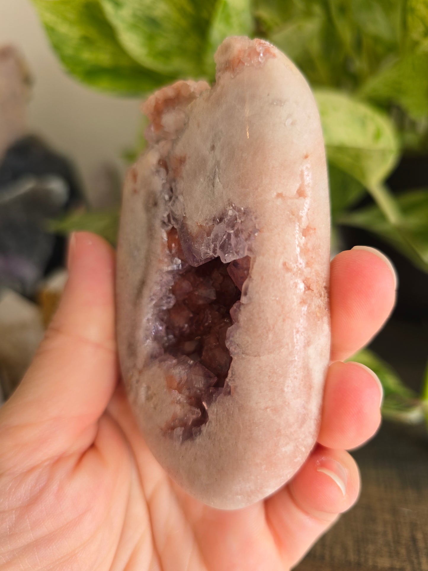 Brazilian Pink Amethyst Cluster