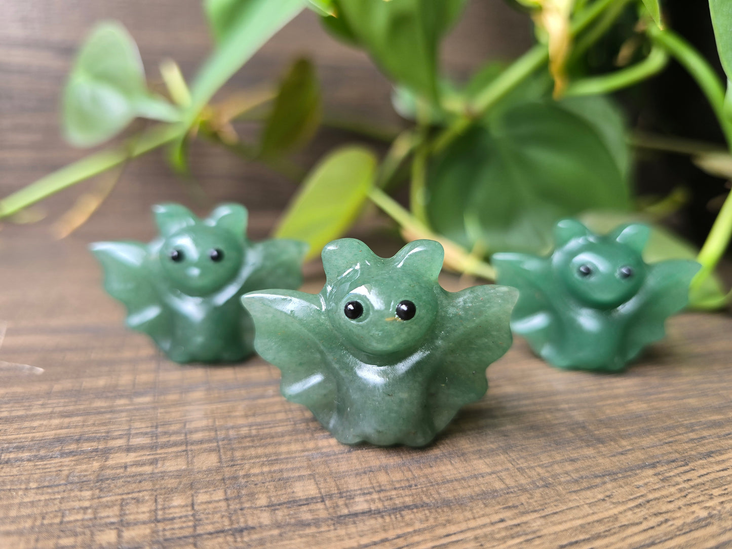 Green Aventurine Bat