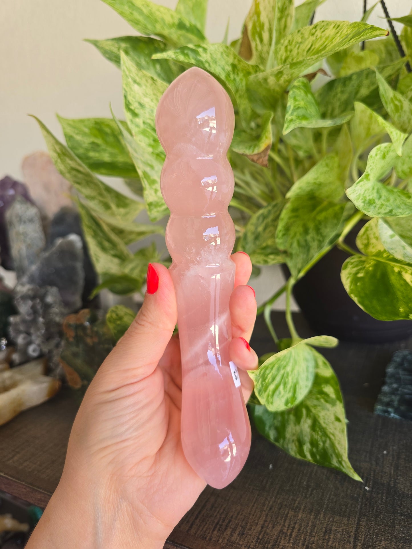 High Quality Rose Quartz Massage Wand