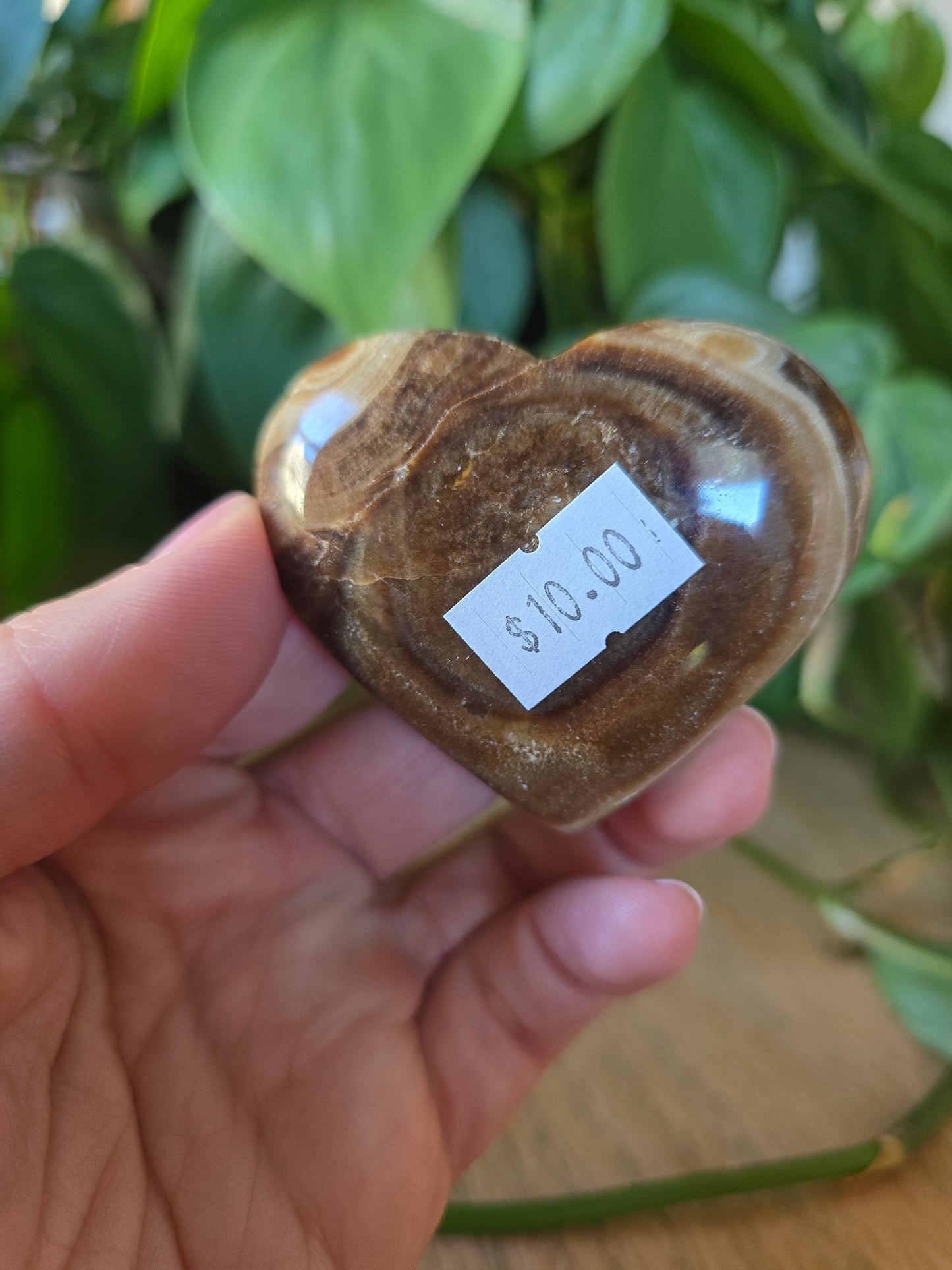 Chocolate Calcite Heart