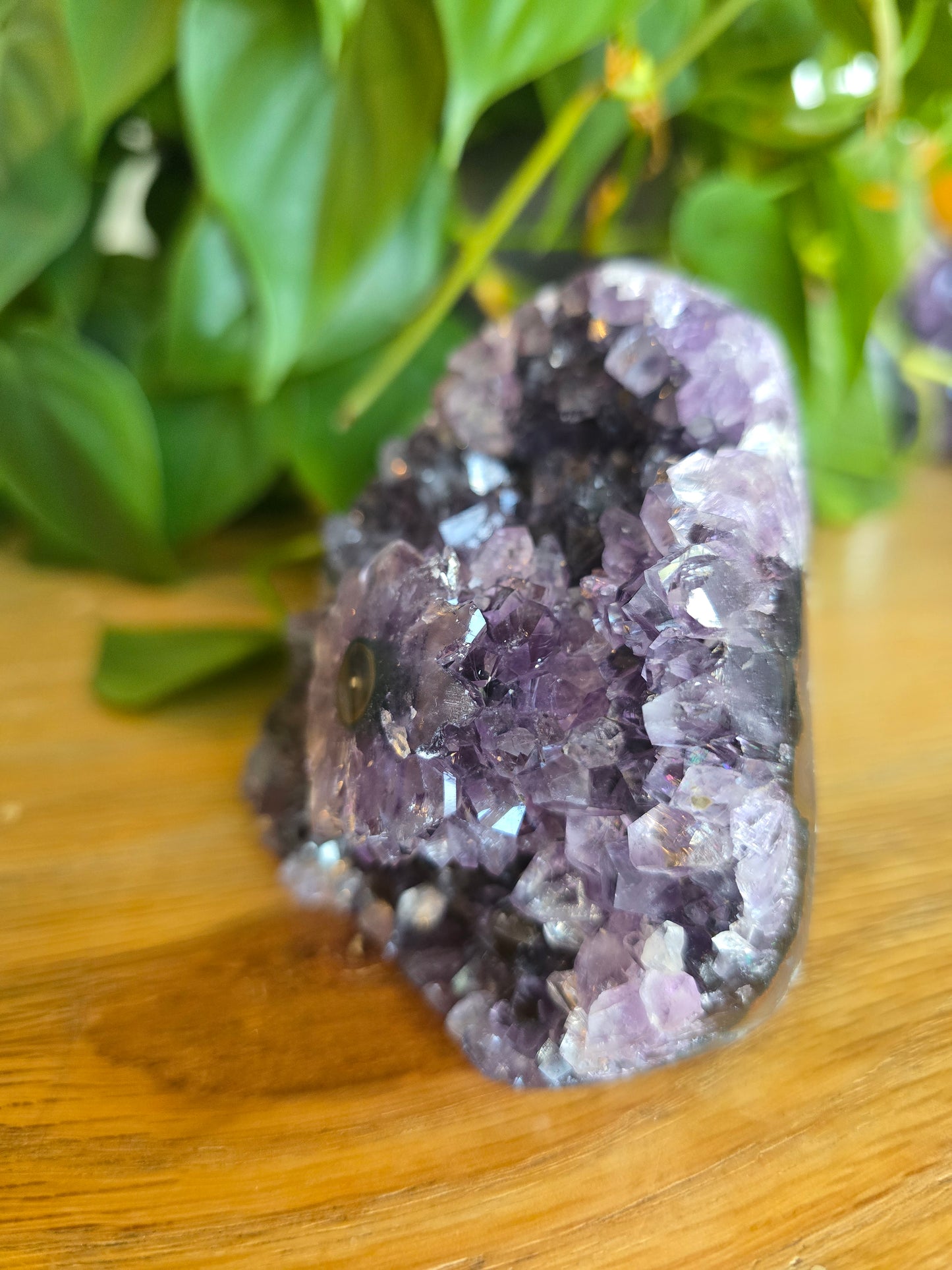 Druzy Amethyst Cluster With Flower