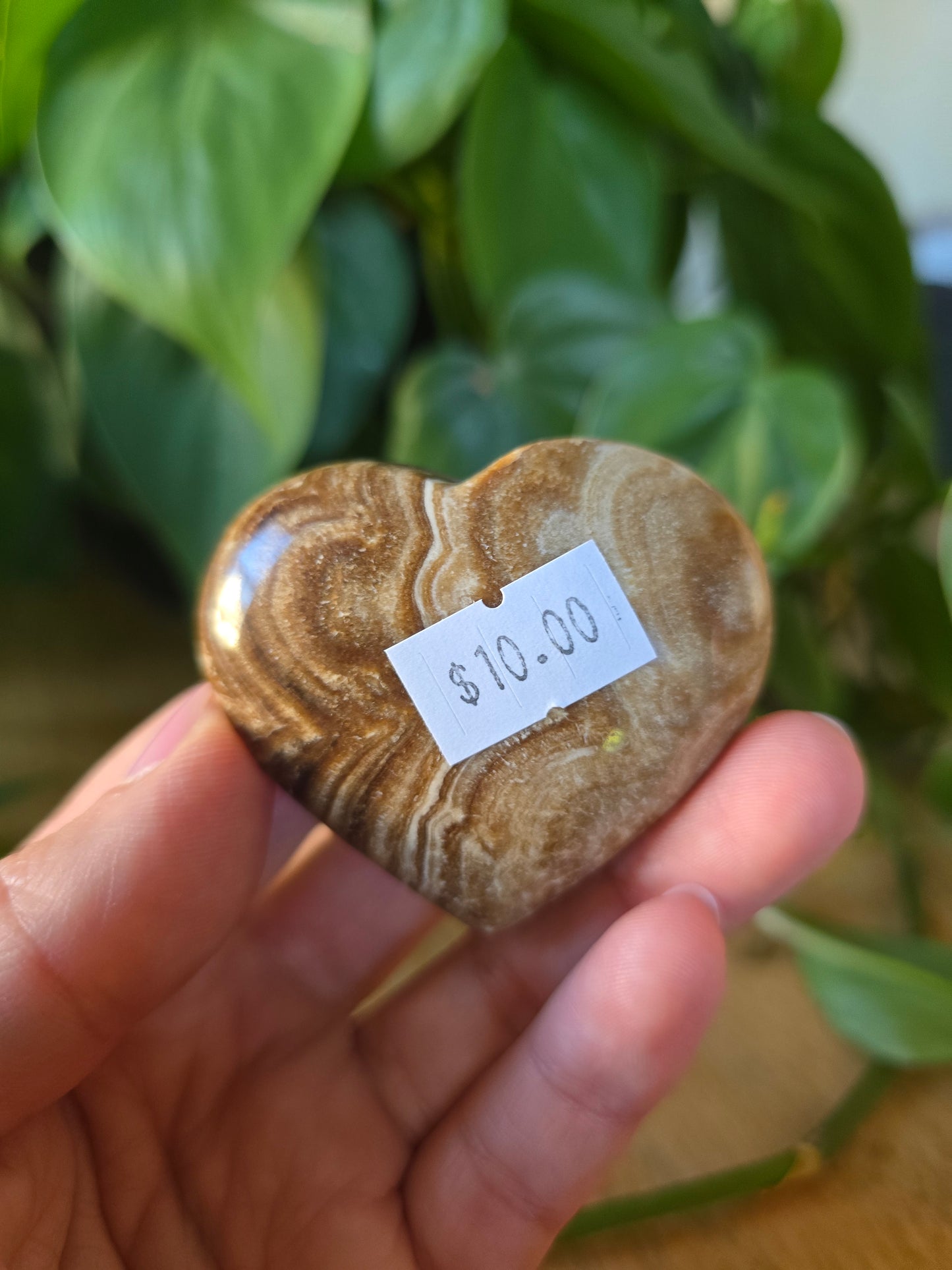 Chocolate Calcite Heart