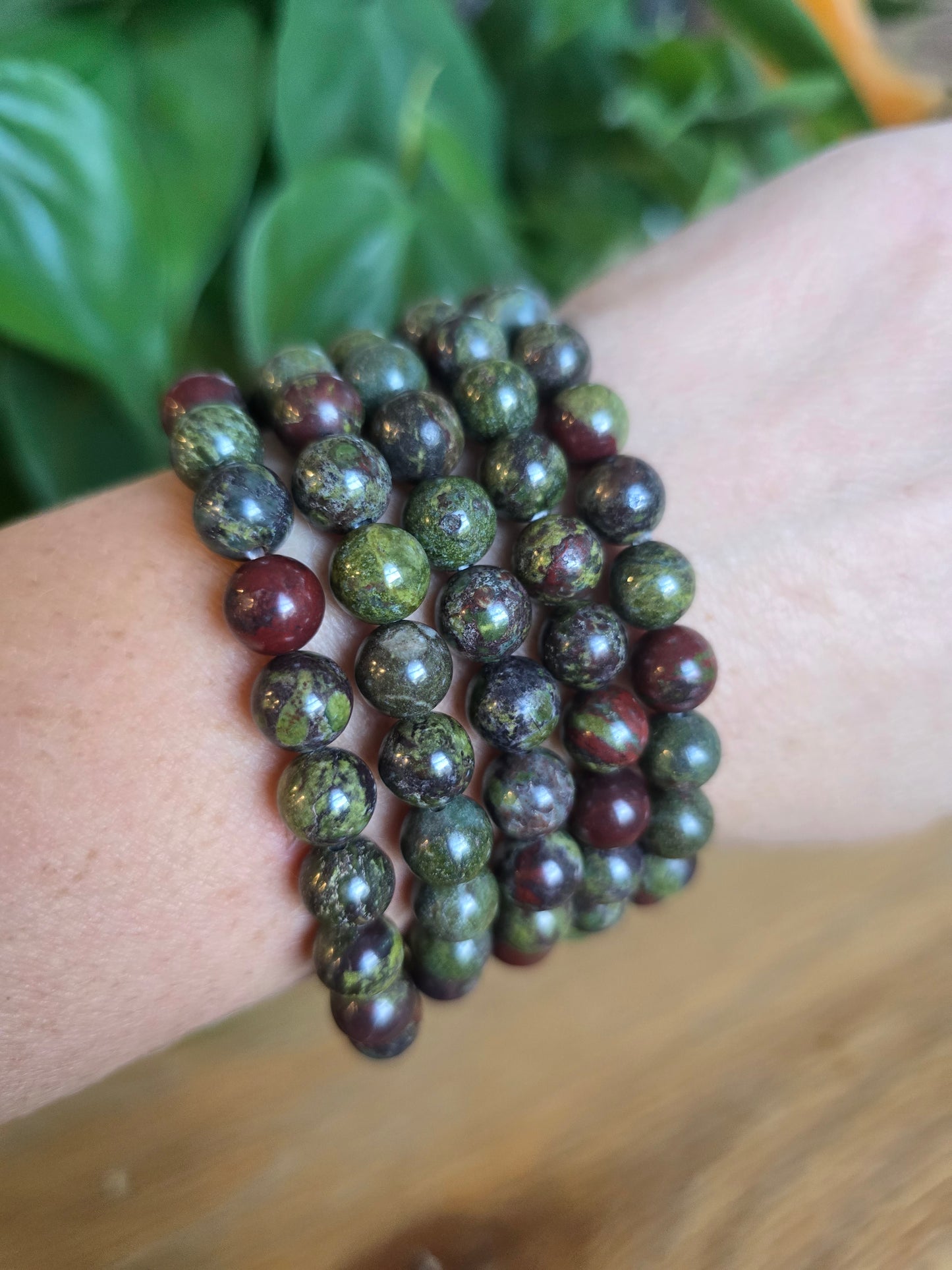 Dragon's Blood Jasper Stretch Bracelet