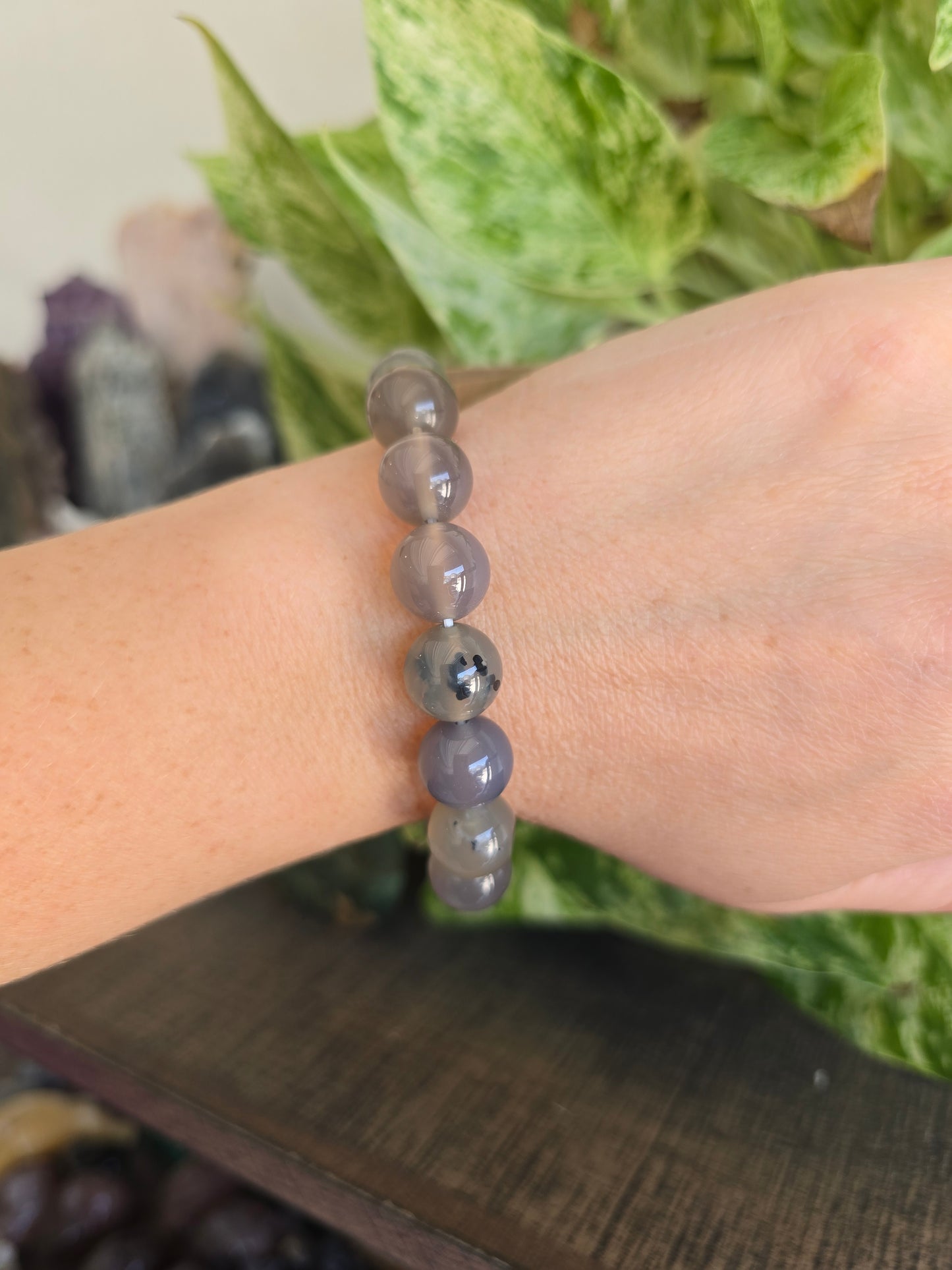 UV Reactive Volcano Agate Bracelet