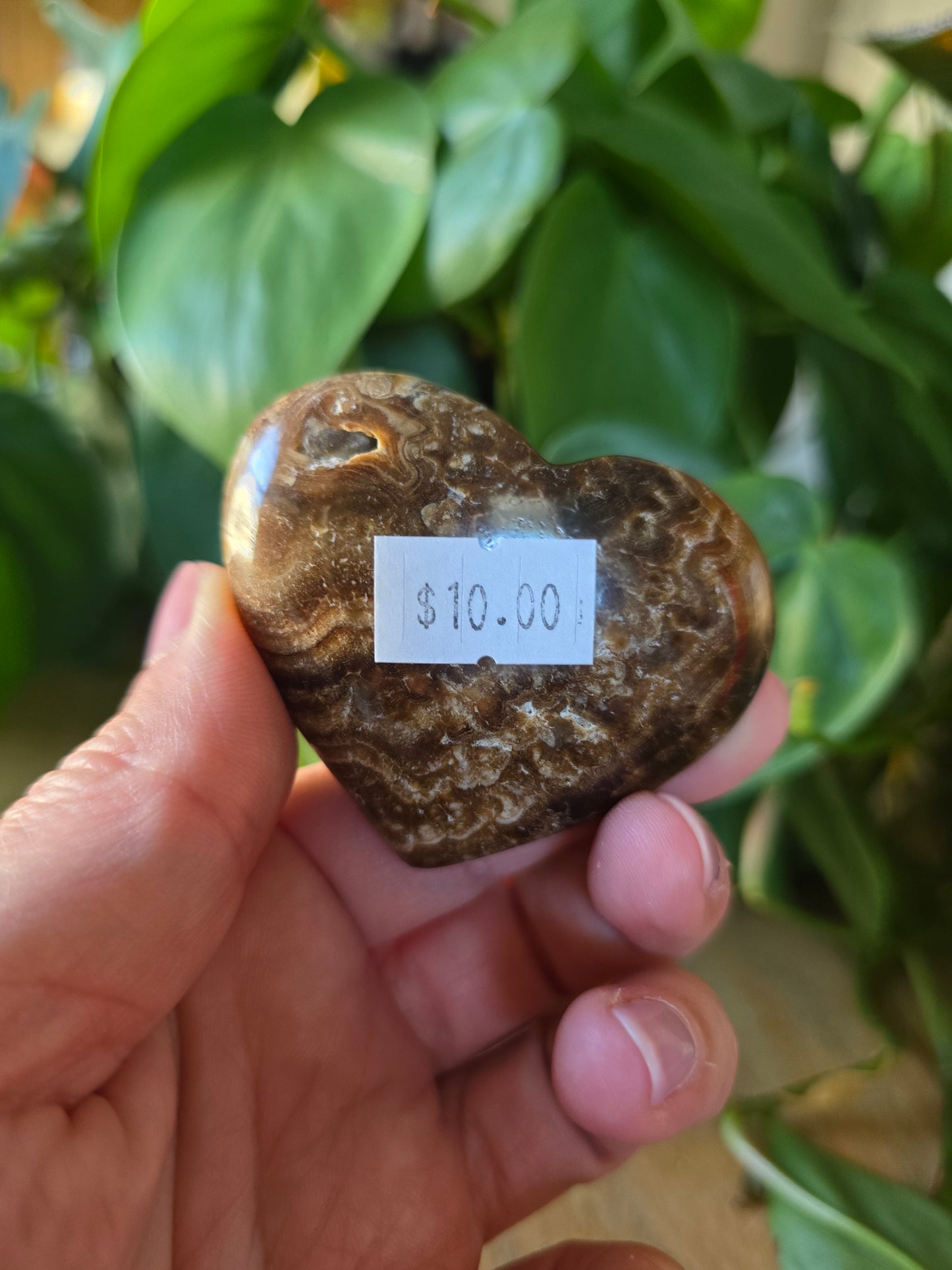 Chocolate Calcite Heart