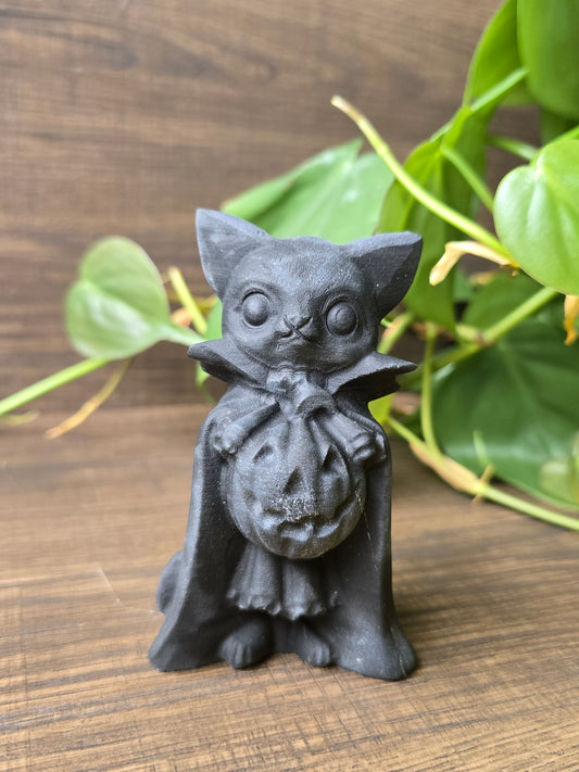 Obsidian Trick or Treat Cat