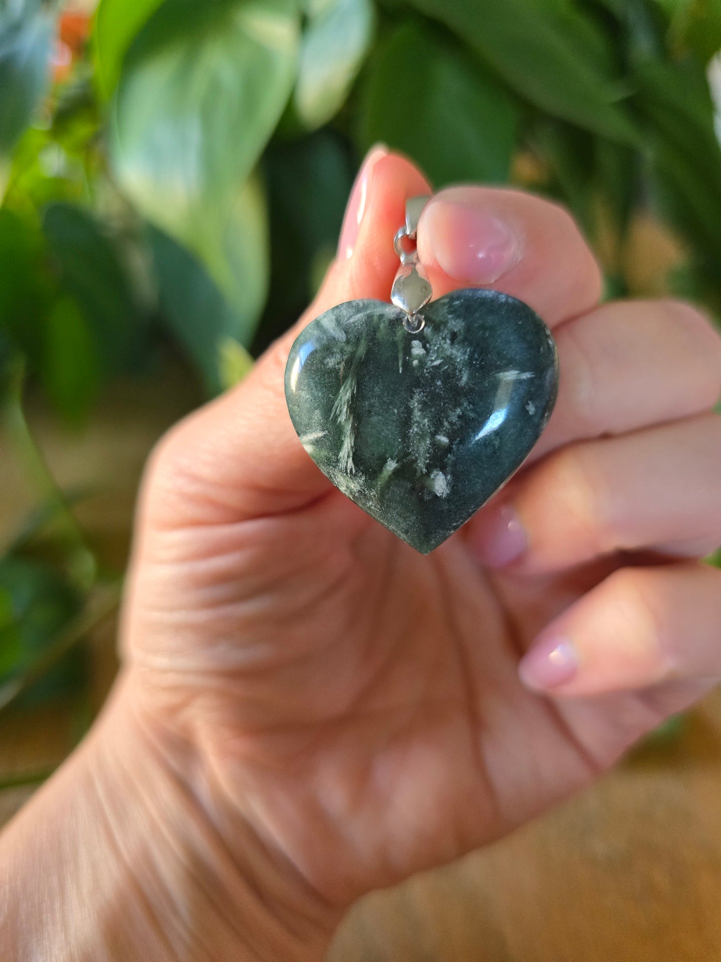 Afghani Jade Heart Pendant