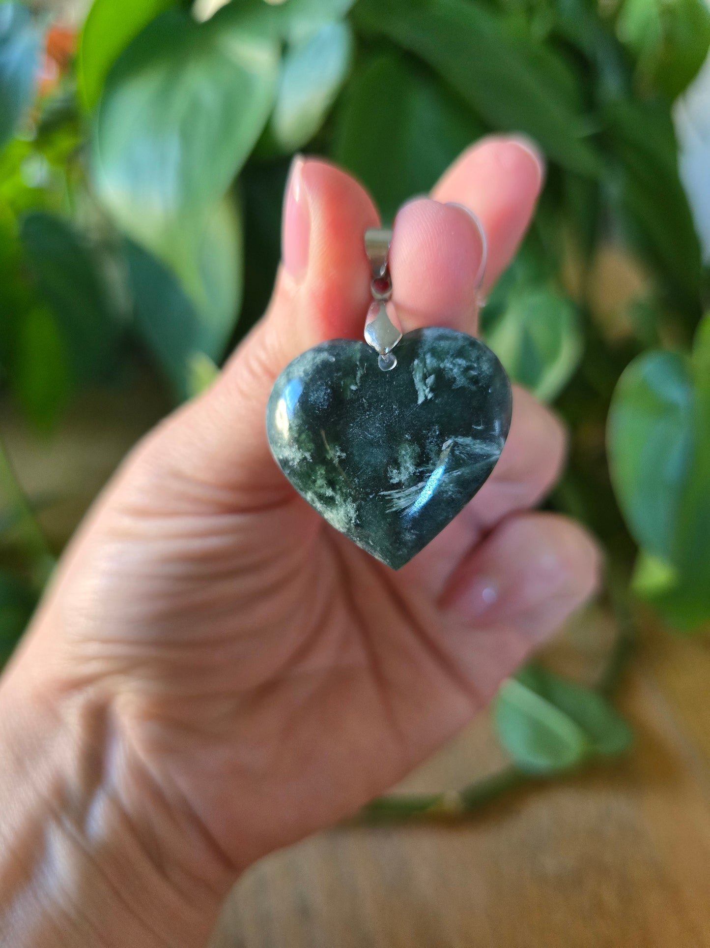 Afghani Jade Heart Pendant