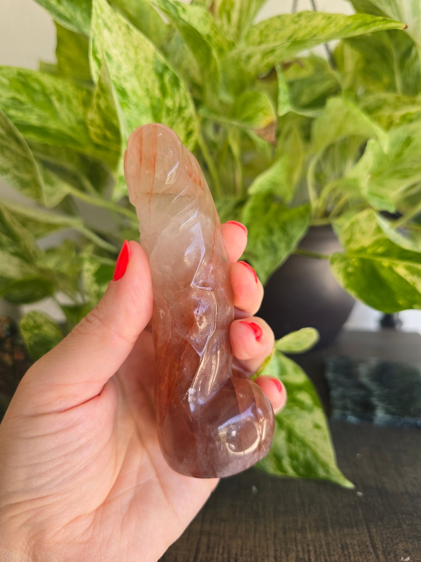 Fire Quartz Phallus