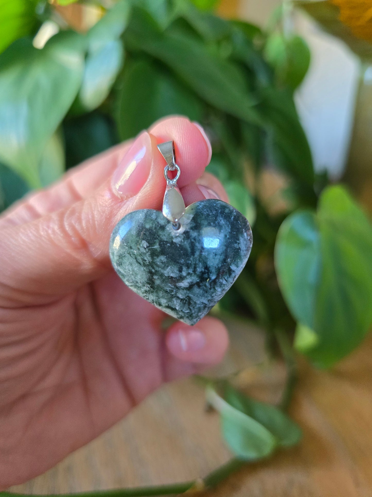 Afghani Jade Heart Pendant