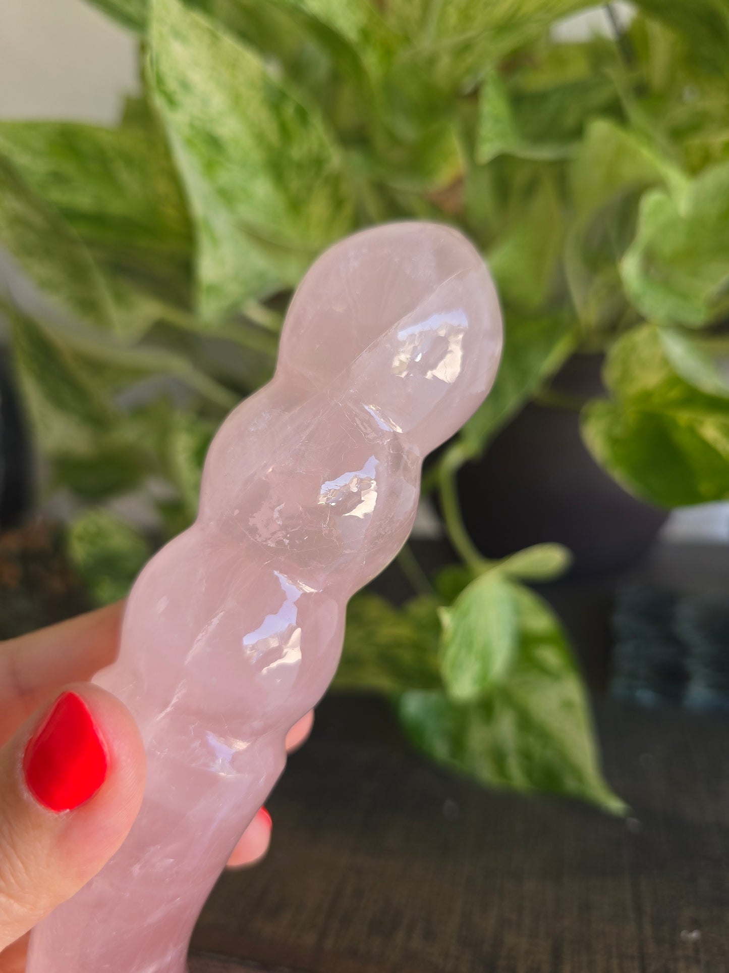 High Quality Rose Quartz Massage Wand