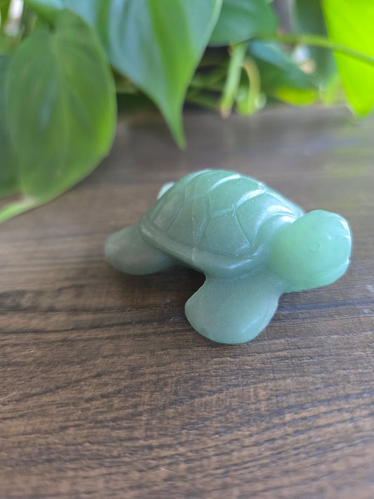 Green Aventurine Turtle Carving