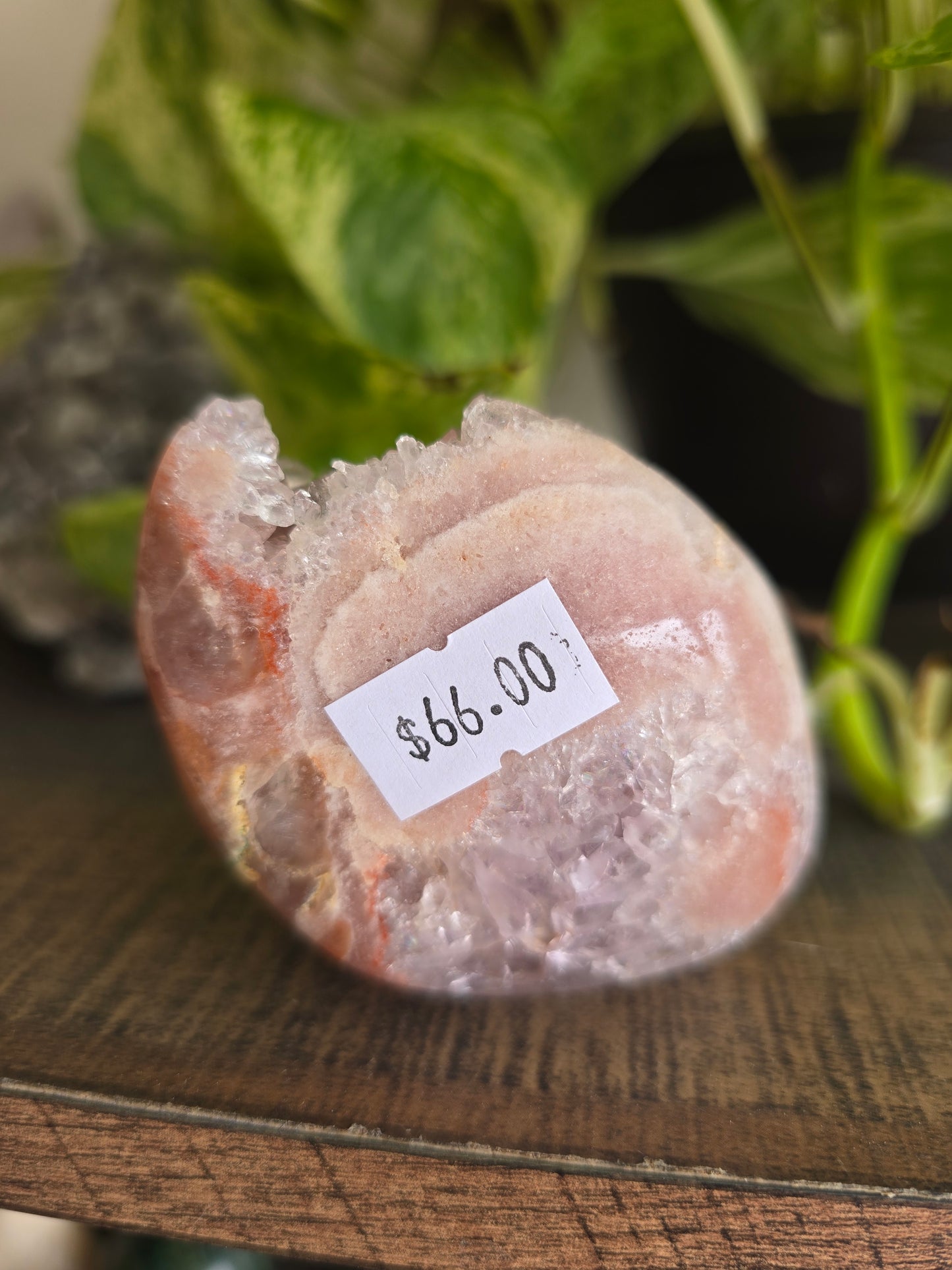 Brazilian Pink Amethyst Cluster