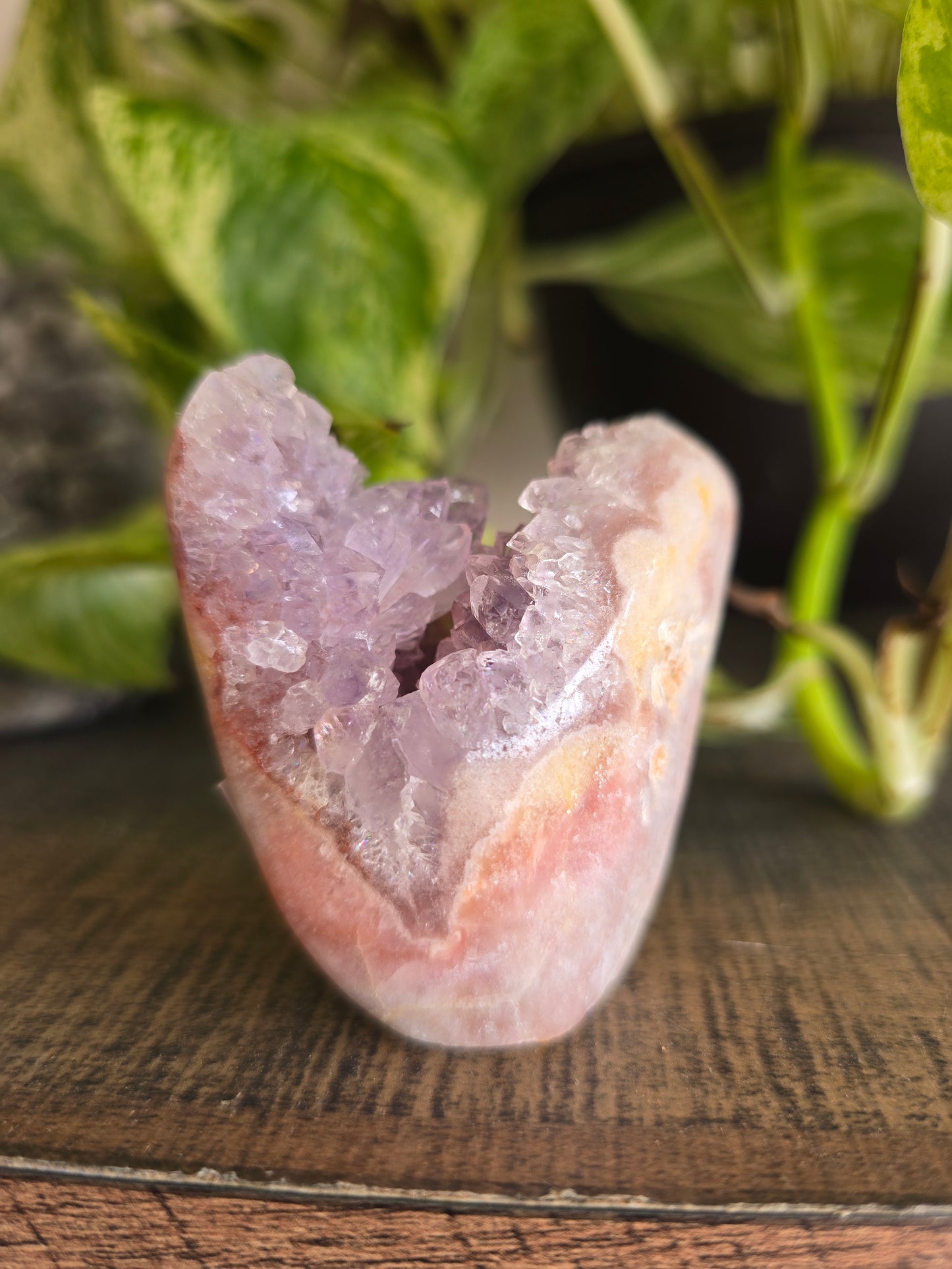 Brazilian Pink Amethyst Cluster