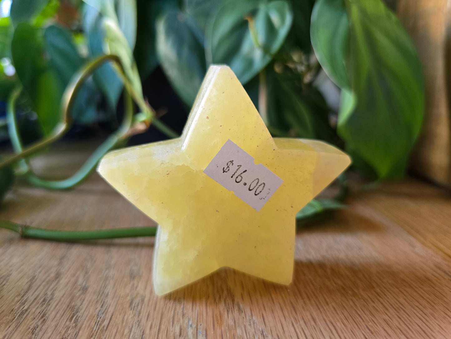 Lemon Calcite Star