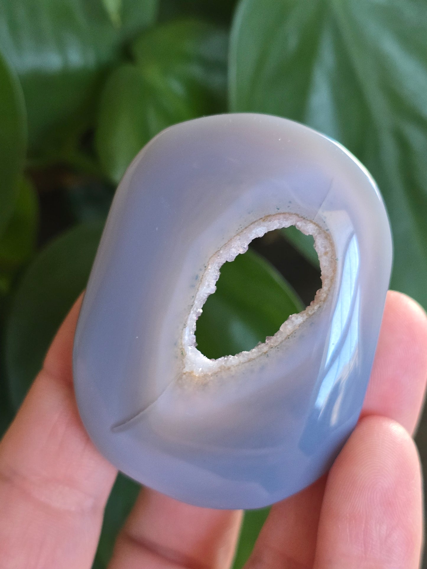 Druzy Agate Palm Stone