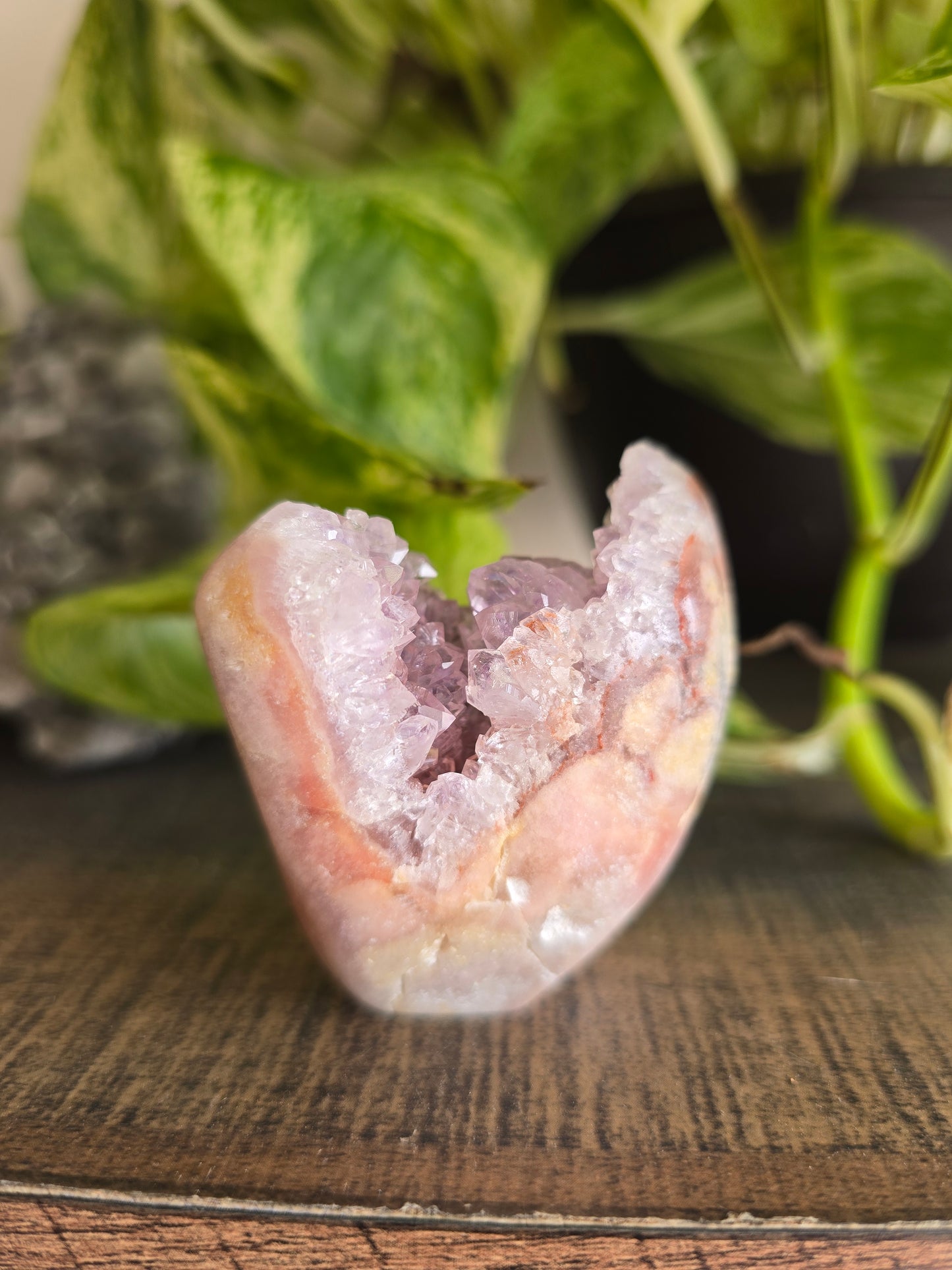 Brazilian Pink Amethyst Cluster