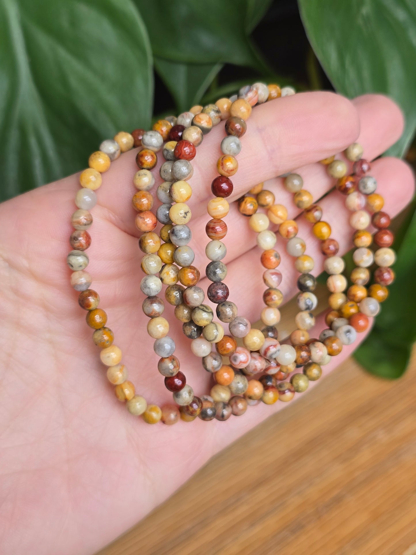 Crazy Lace Agate Stretch Bracelet