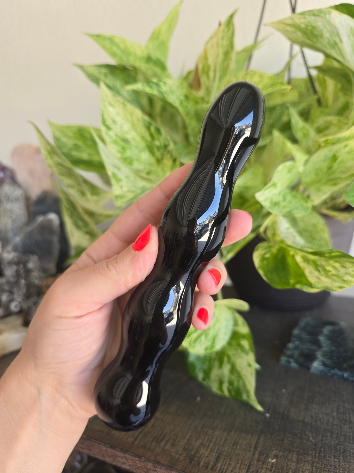 Obsidian Massage Wand