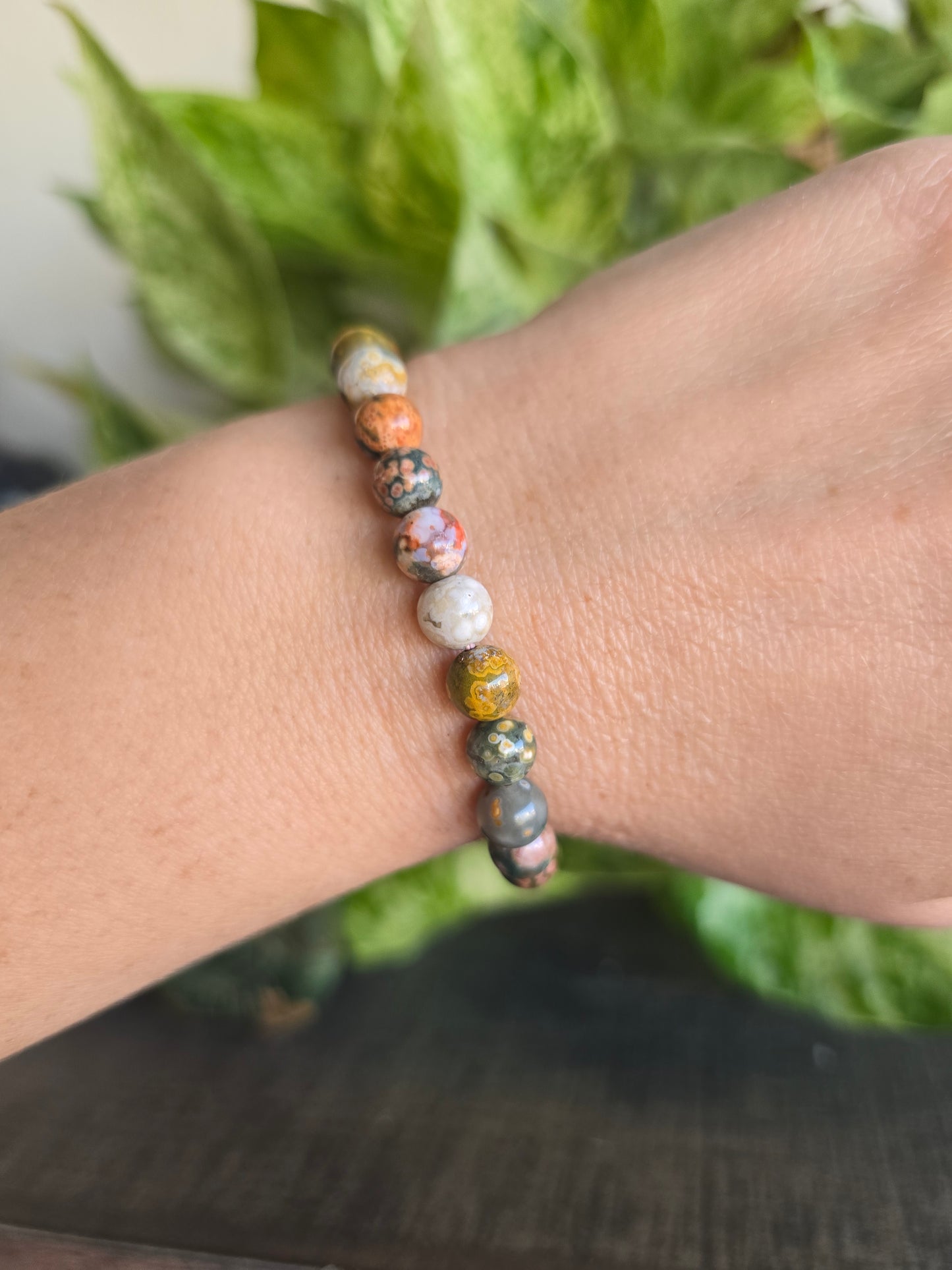 8th Vein Ocean Jasper Stretch Bracelet