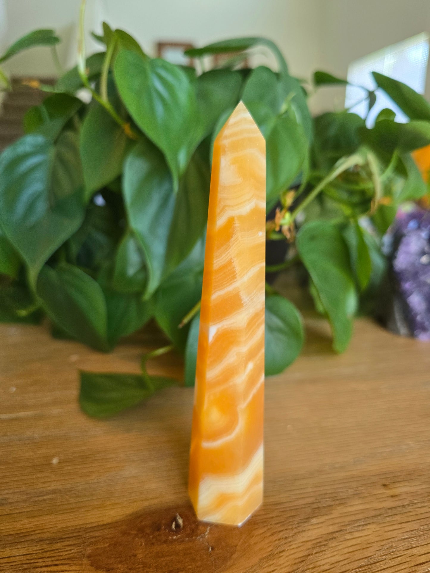 Orange Calcite Tower