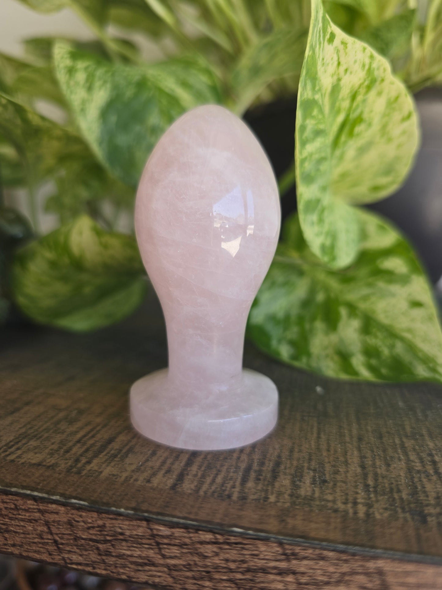 Rose Quartz Rectal Dilator Anal Plug