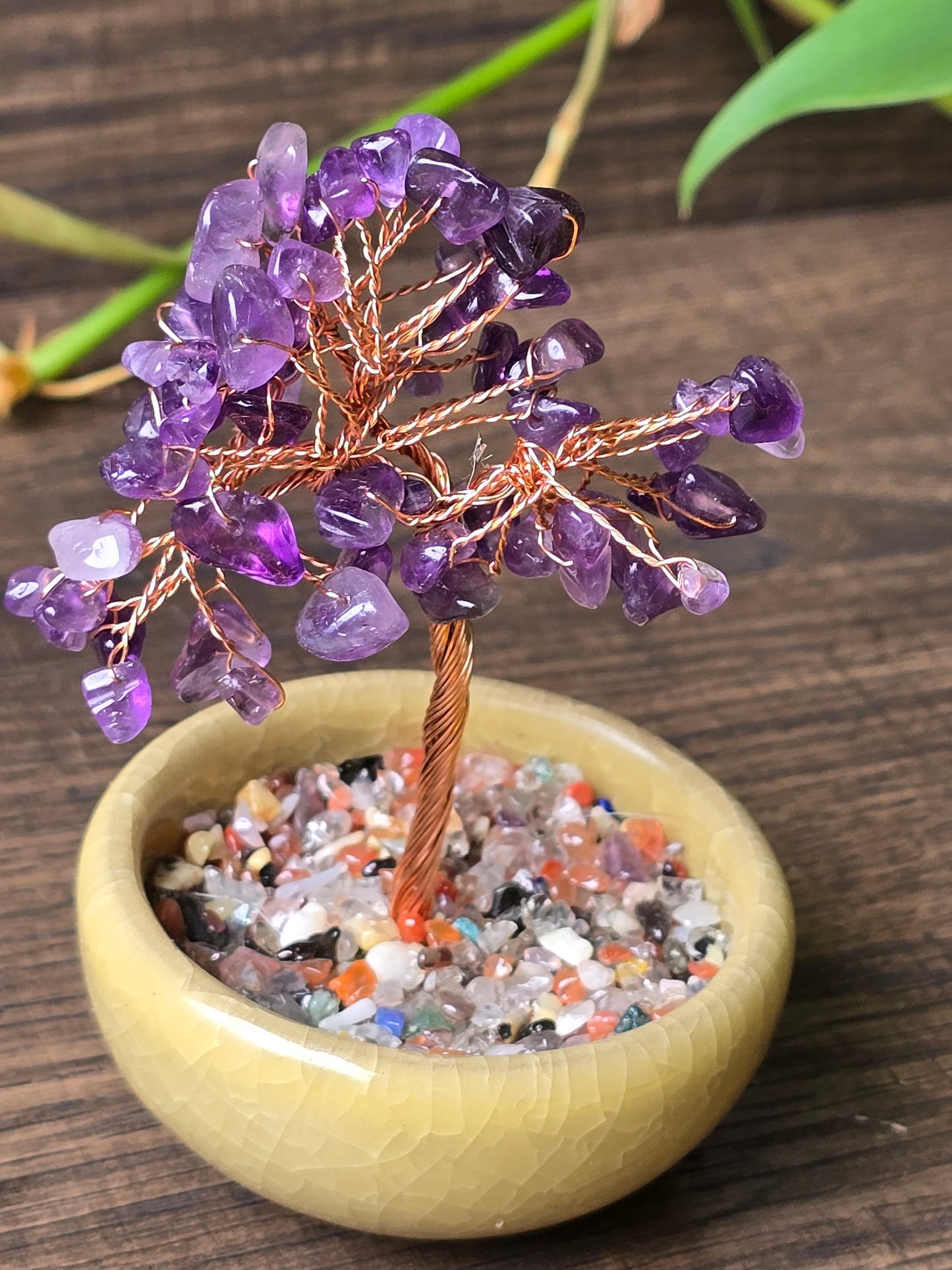 Amethyst Crystal Chip Tree