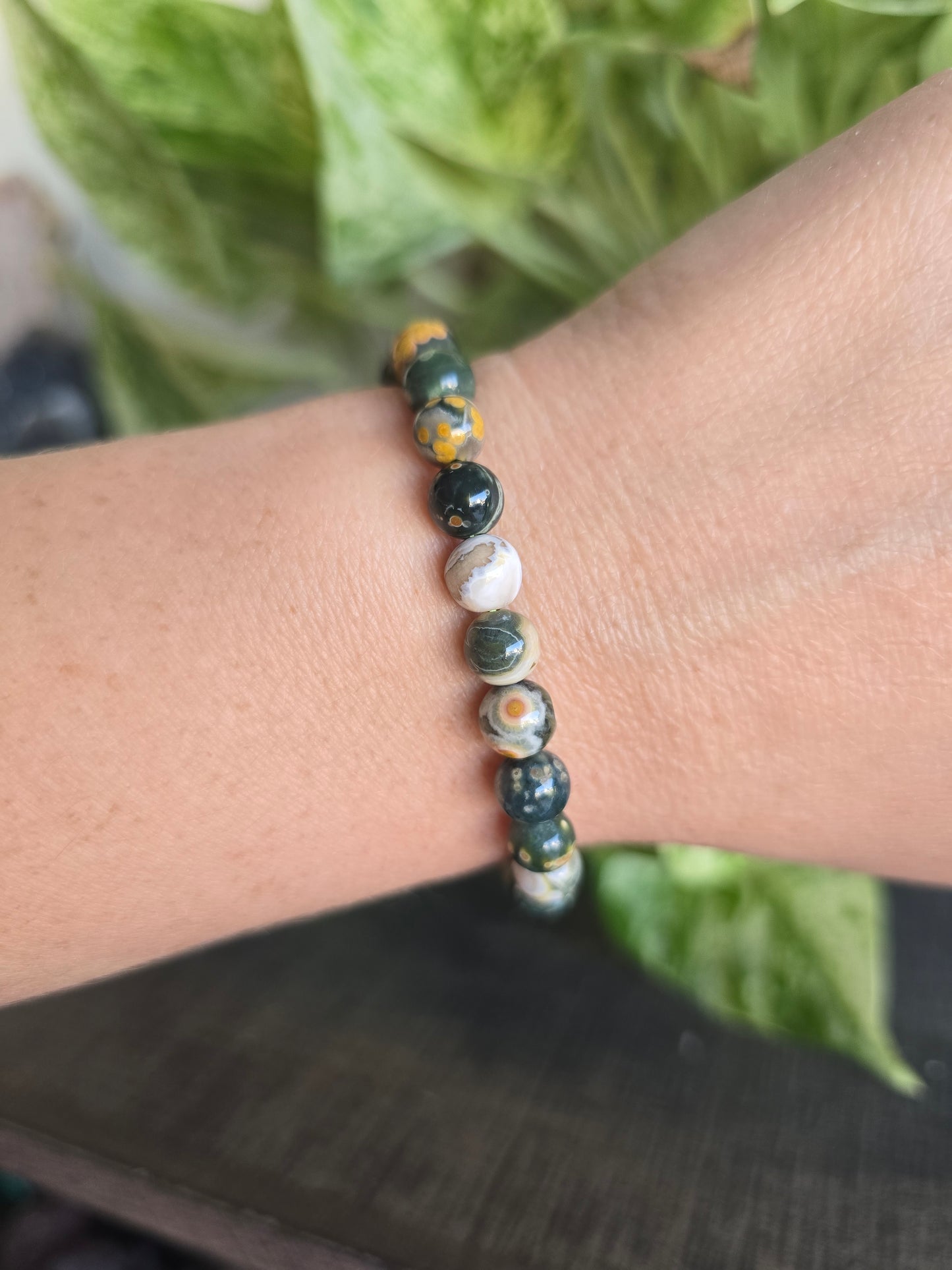 8th Vein Ocean Jasper Stretch Bracelet