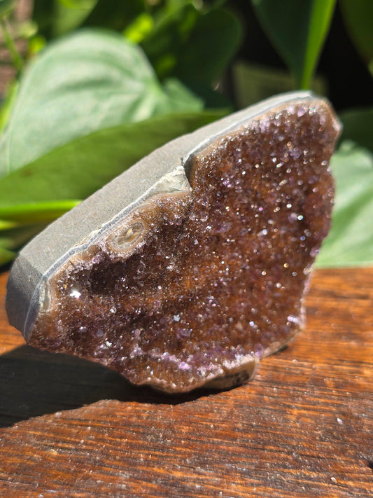 Brazilian Druzy Amethyst Plate