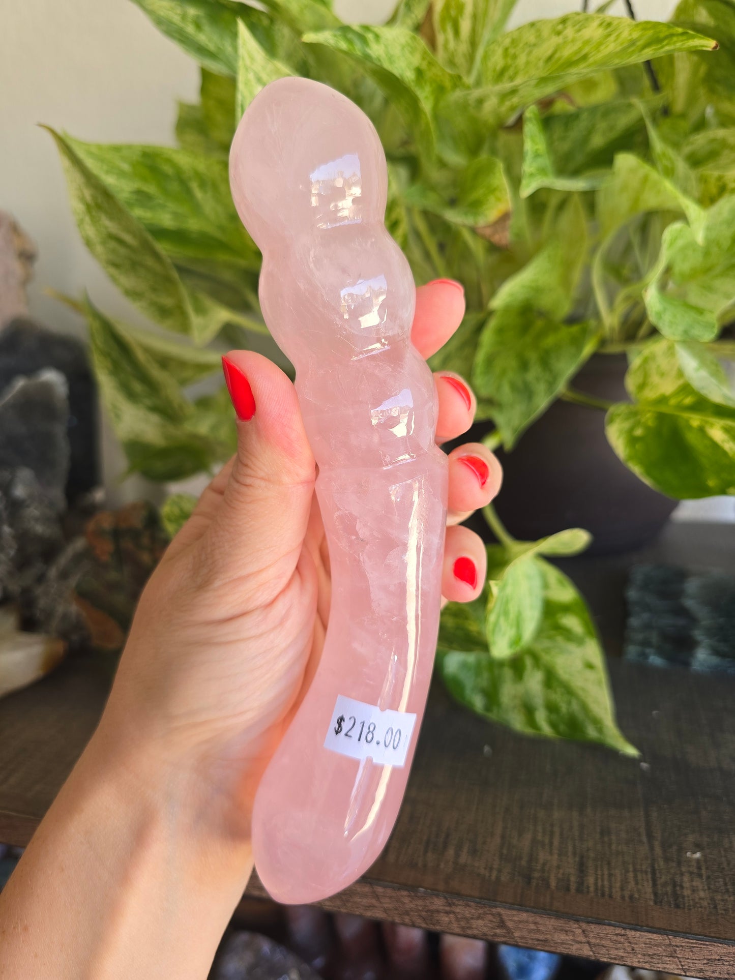 High Quality Rose Quartz Massage Wand
