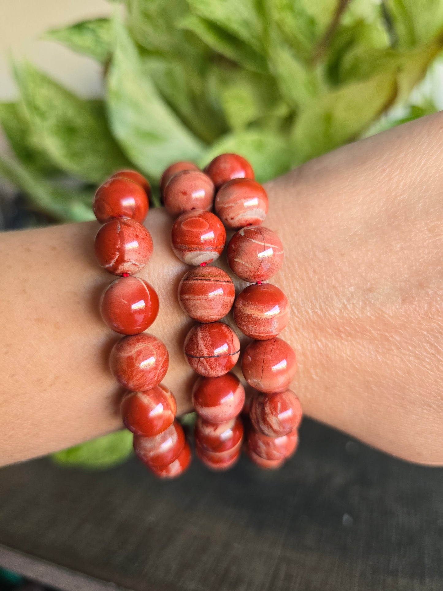 Red Jasper Stretch Bracelet
