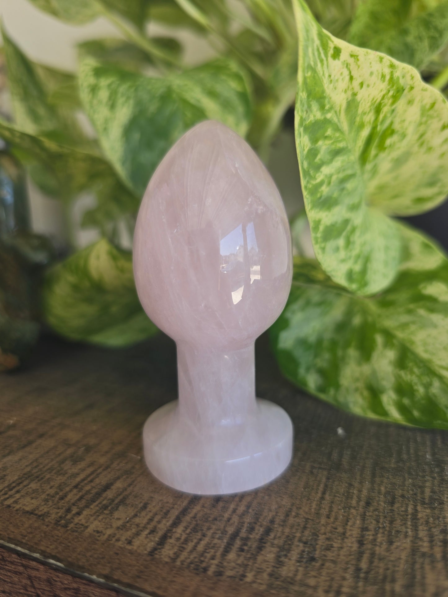Rose Quartz Rectal Dilator Anal Plug