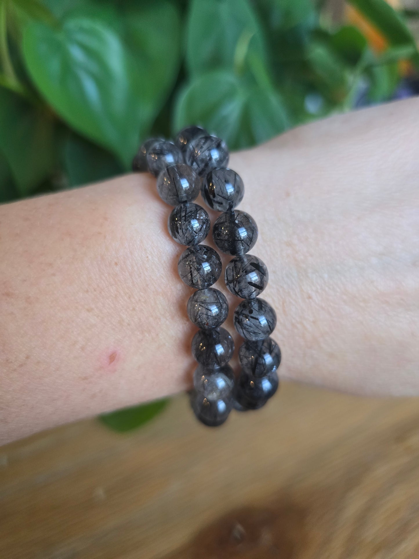 Tourmaline in Quartz Stretch Bracelet