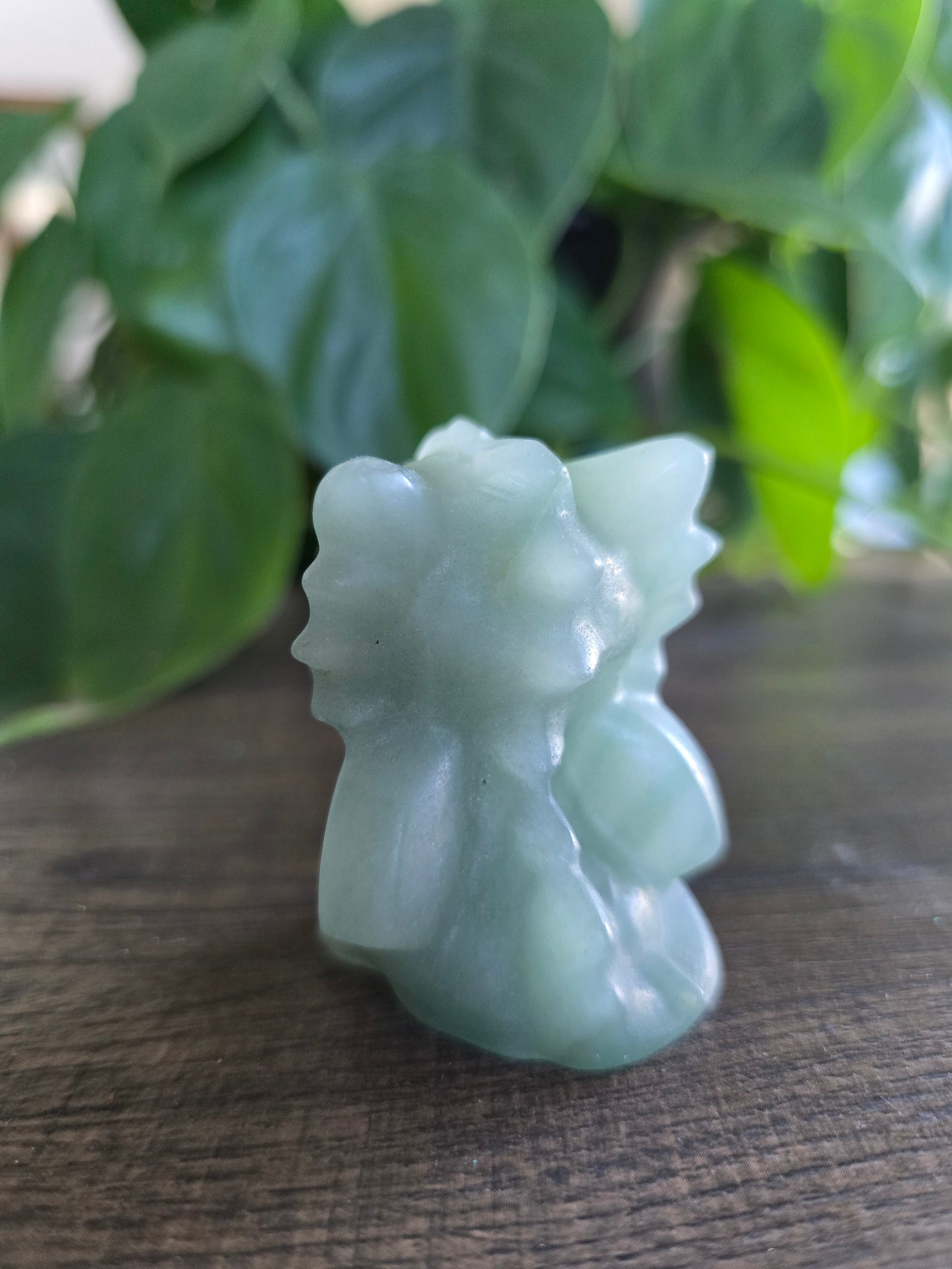 Green Aventurine Dragon Carving