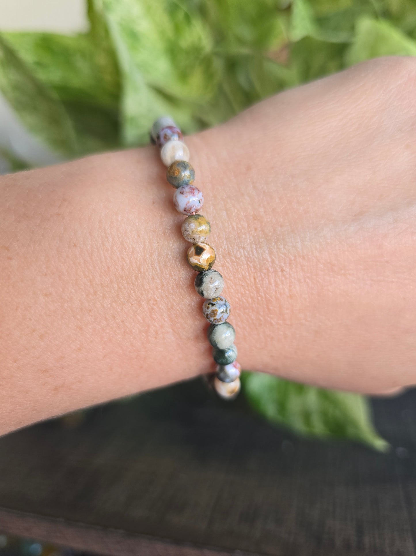 8th Vein Ocean Jasper Stretch Bracelet