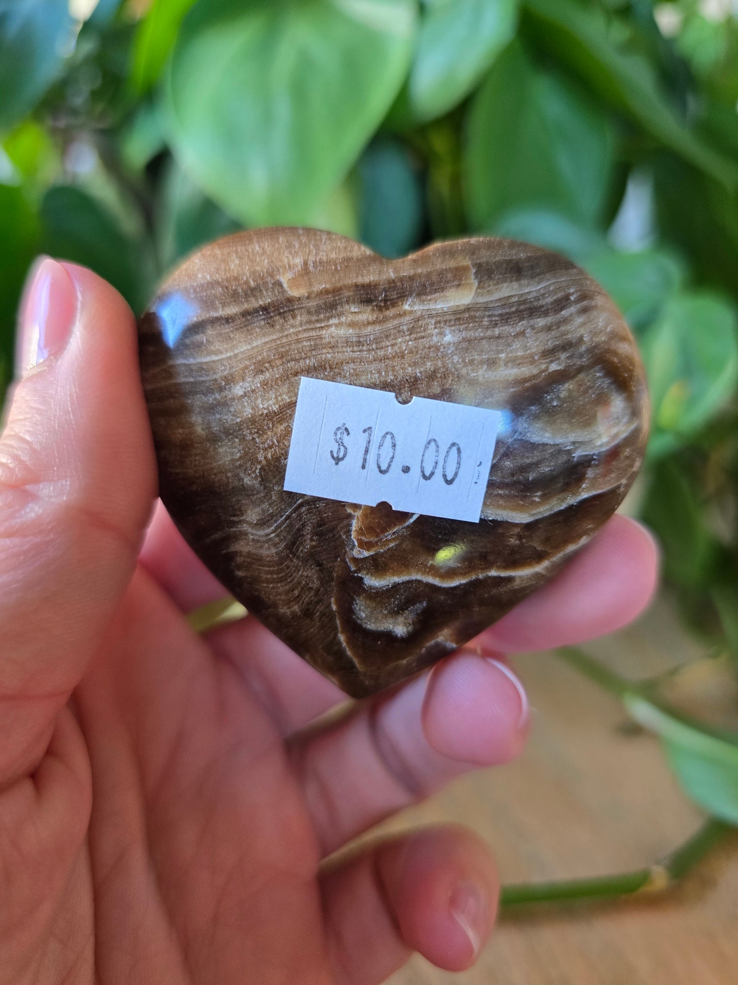 Chocolate Calcite Heart