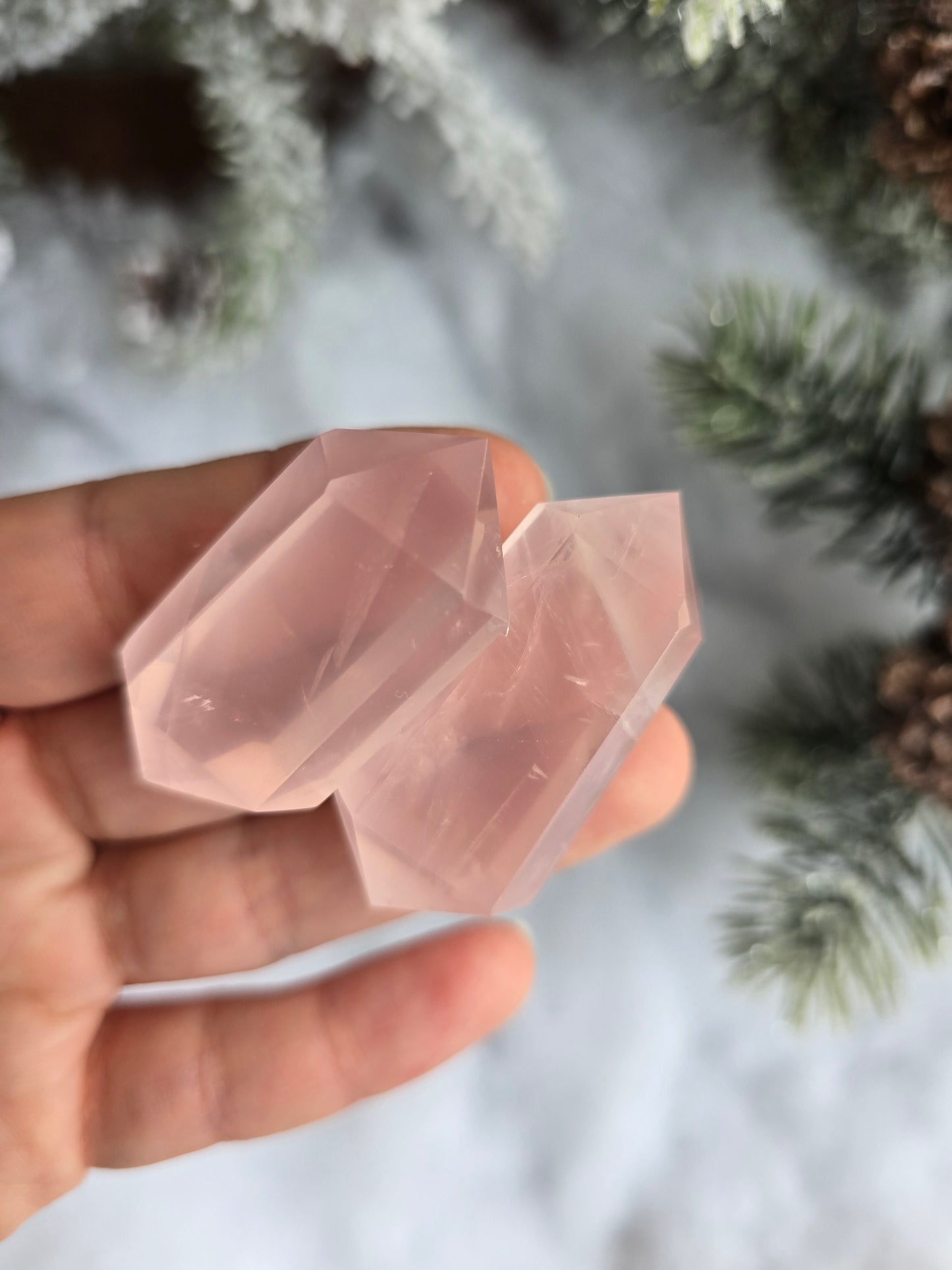 Rose Quartz Double Point - Light Color