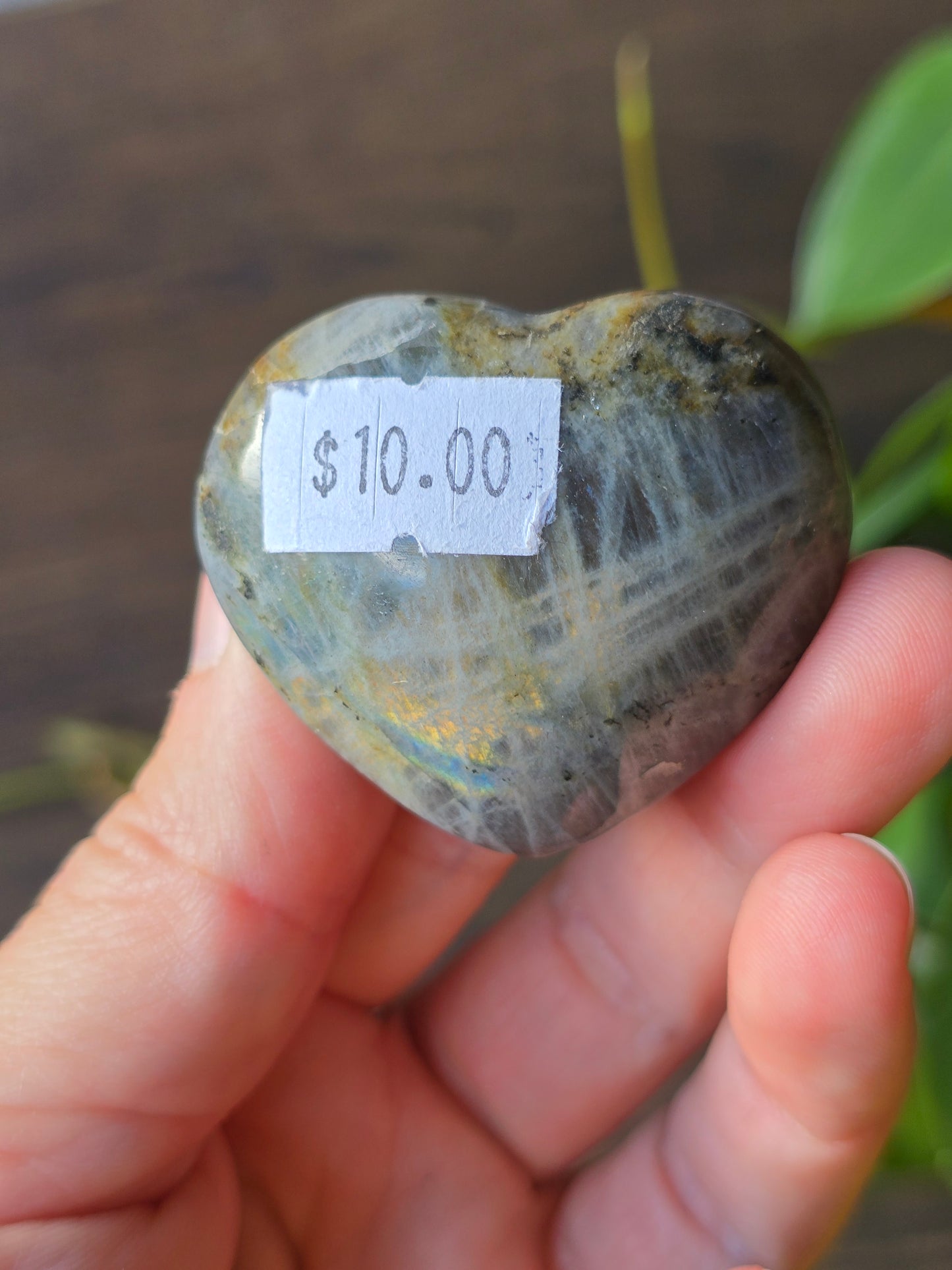 Labradorite Heart