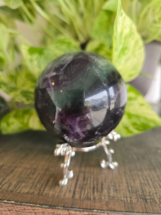 Feather Fluorite Sphere
