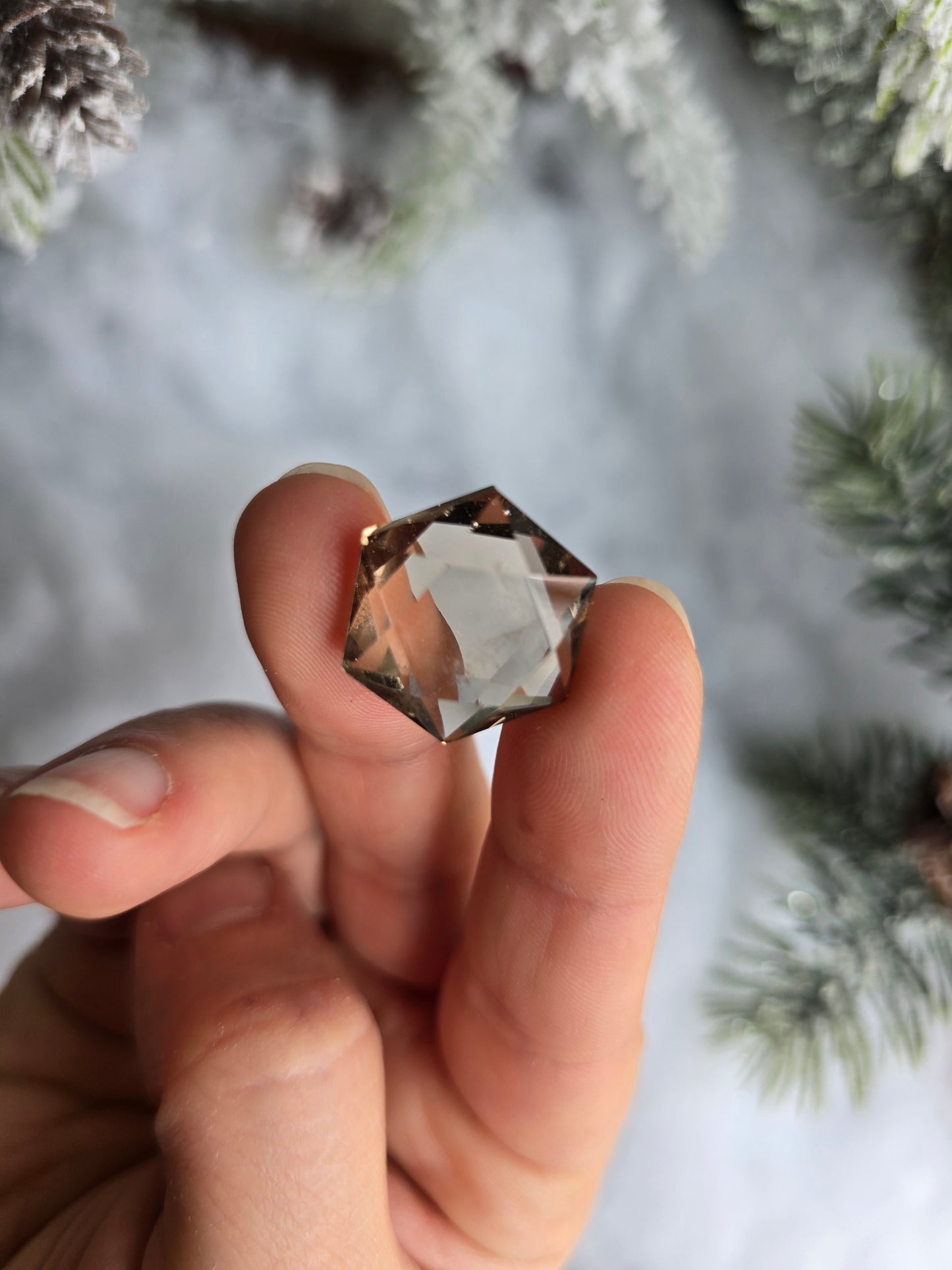 Faceted Smoky Quartz