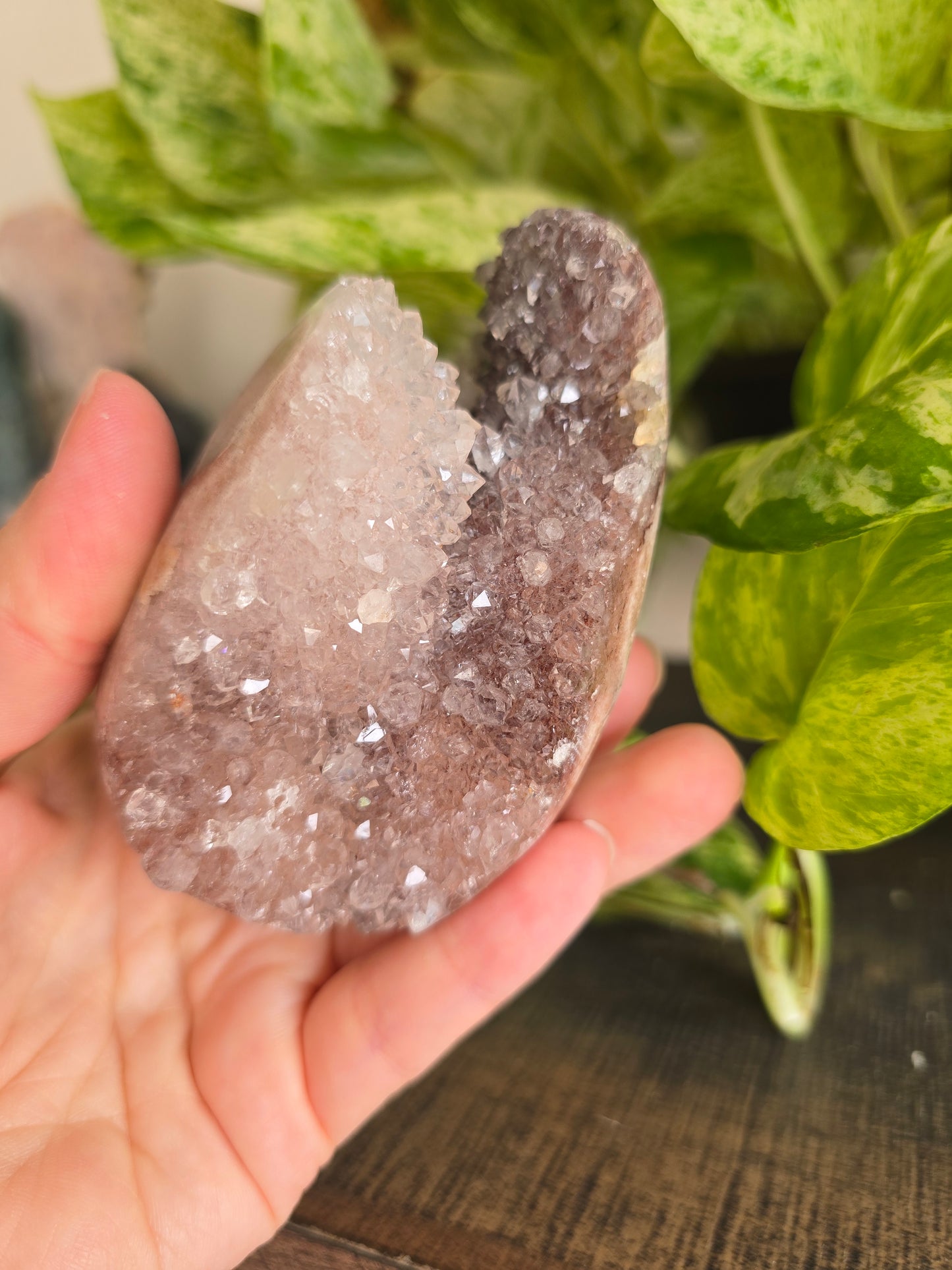 Brazilian Pink Amethyst Cluster