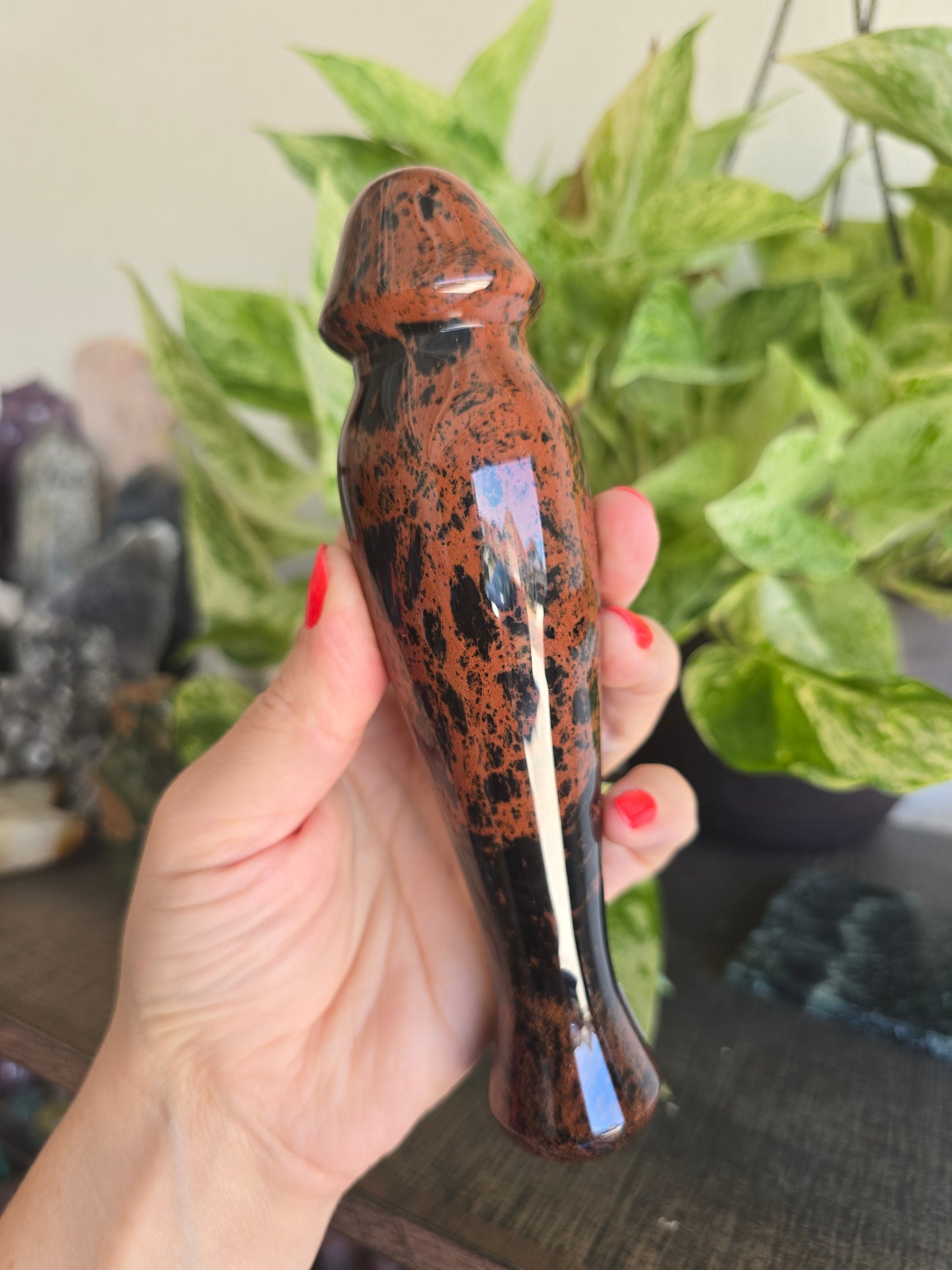 Mahogany Obsidian Massage Wand