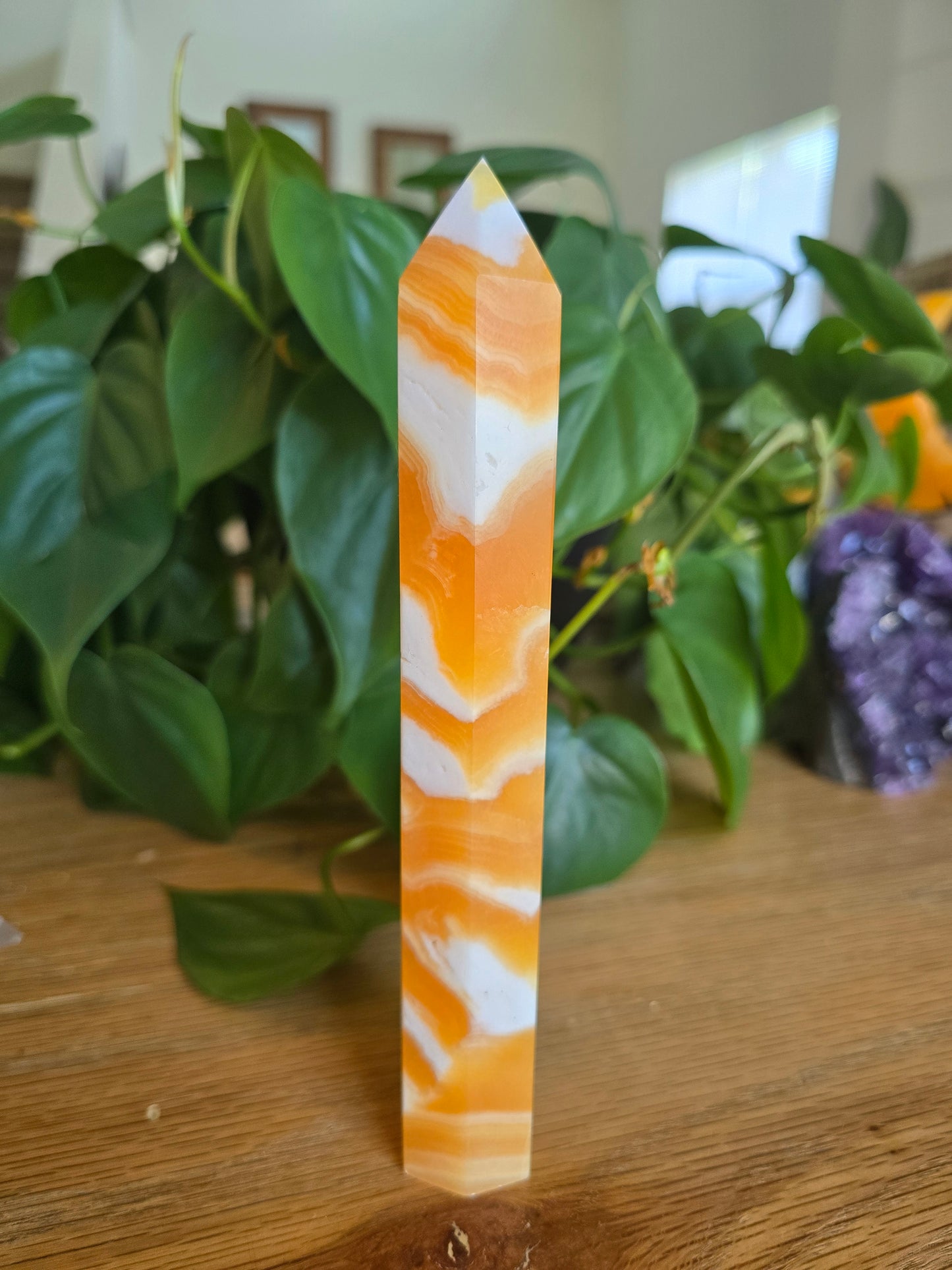 Orange Calcite Tower