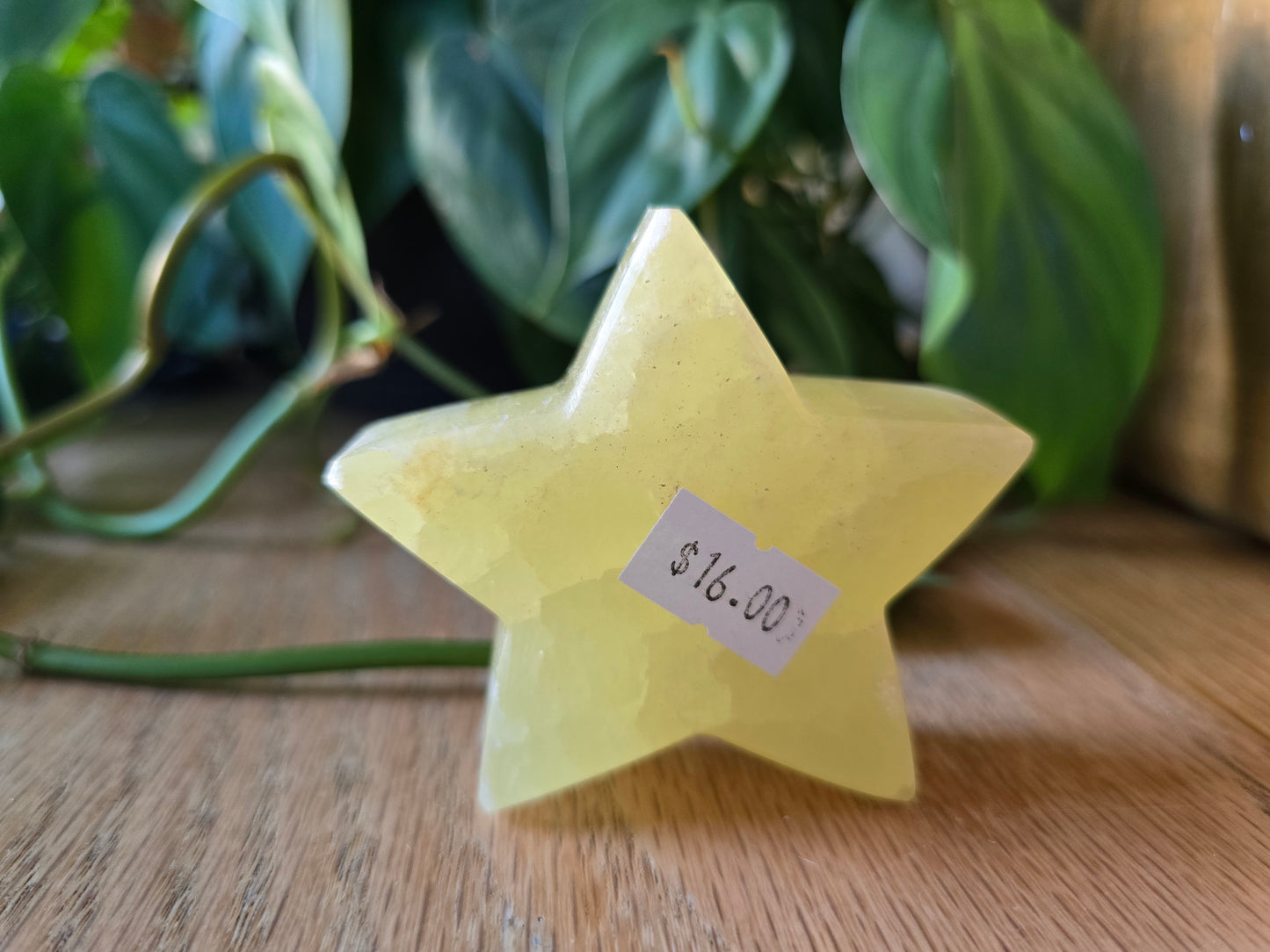Lemon Calcite Star